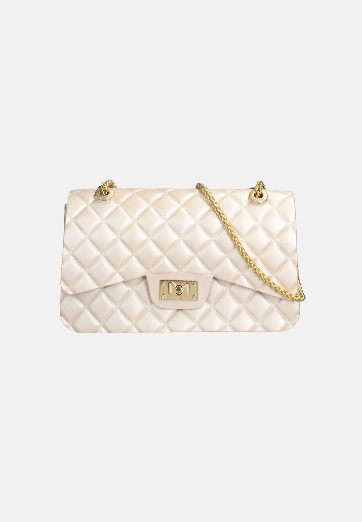MARC ELLIS Borsa a tracolla FLAT FALCON M beige da donna con lavorazione trapuntata FLAT-FALCO-M27 DABEMAGO MARC ELLIS