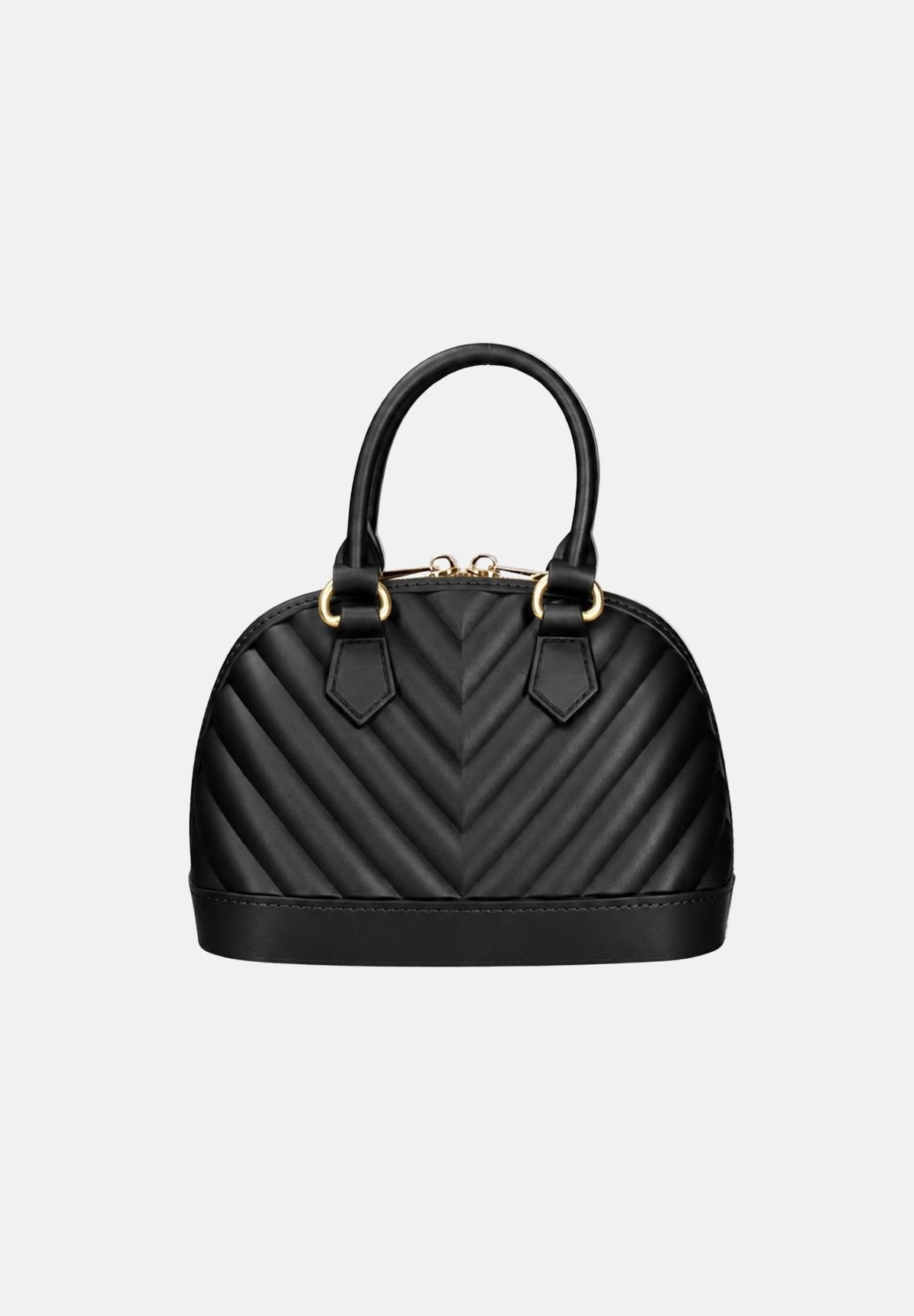 MARC ELLIS Borsa a mano FLAT-MAYA nera per donna con elegante lavorazione trapuntata a chevron FLAT-MAYA-M27 BLMAGO MARC ELLIS