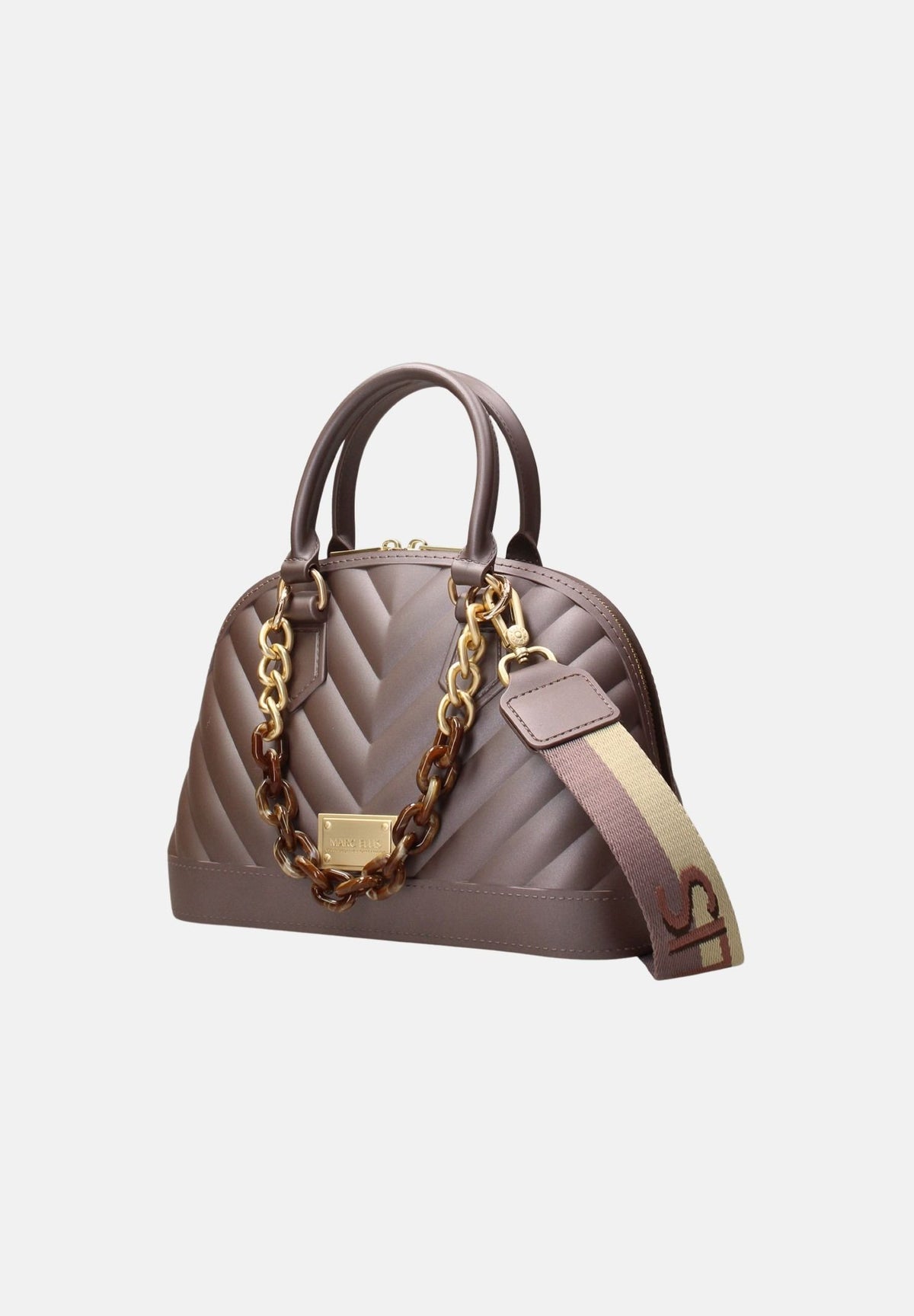 MARC ELLIS Borsa FLAT-MAYA M marrone cioccolato per donna con elegante motivo trapuntato FLAT-MAYA-M27 CHMAGO MARC ELLIS