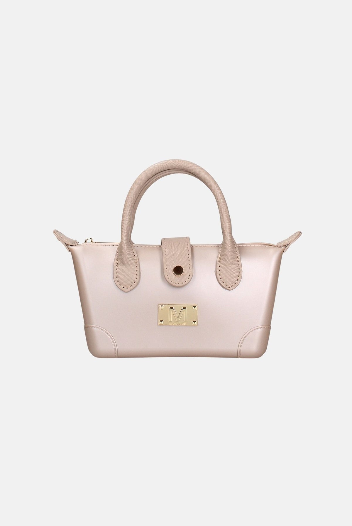 MARC ELLIS Borsa a mano LOLLIPOP S beige scuro per donna con profilo svasato e manici rigidi superiori. LOLLIPOP-S27 DABELIGO MARC ELLIS