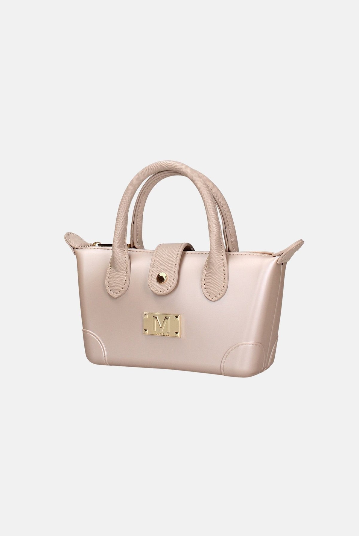 MARC ELLIS Borsa a mano LOLLIPOP S beige scuro per donna con profilo svasato e manici rigidi superiori. LOLLIPOP-S27 DABELIGO MARC ELLIS