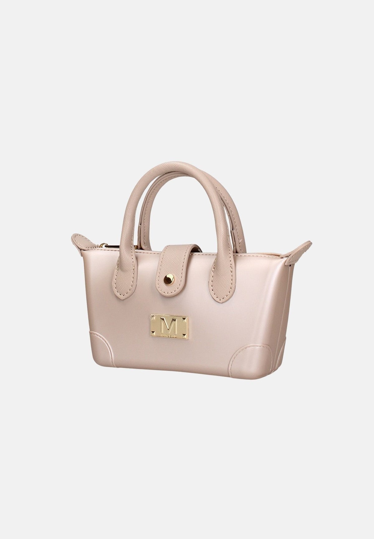 MARC ELLIS Borsa a mano LOLLIPOP S beige scuro per donna con profilo svasato e manici rigidi superiori. LOLLIPOP-S27 DABELIGO MARC ELLIS