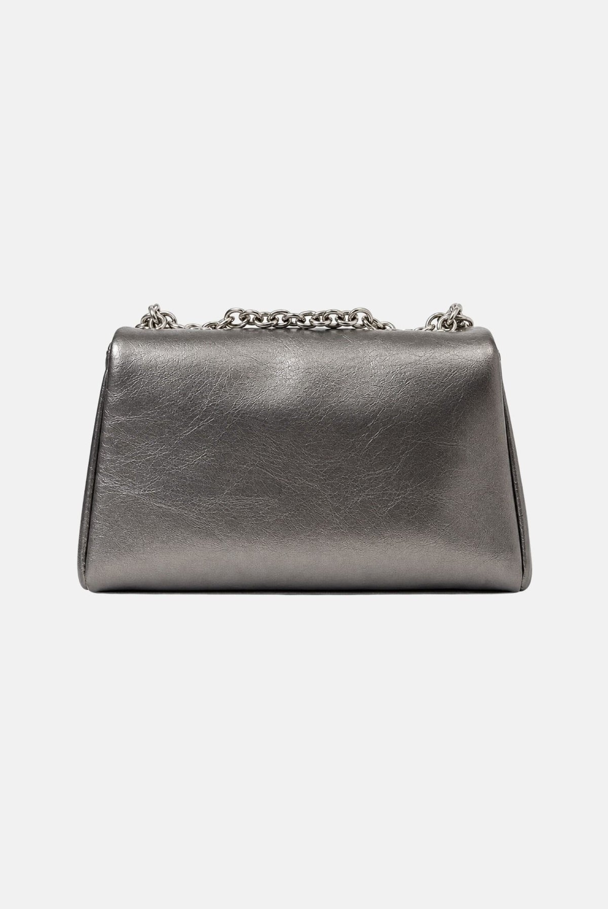 MARC ELLIS Borsa a tracolla WENDA S grigio canna di fucile per donna con elegante finitura metallica, patta frontale WENDA-S-SY GUME MARC ELLIS