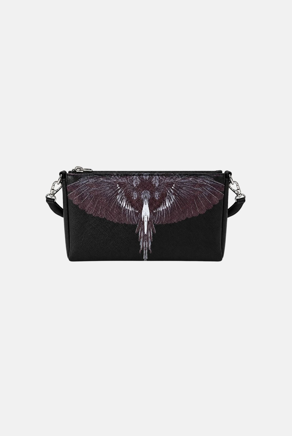 MARCELO BURLON COUNTY OF MILAN Borsa a spalla WINGS nera e viola da donna COMAF261229 . MARCELO BURLON COUNTY OF MILAN