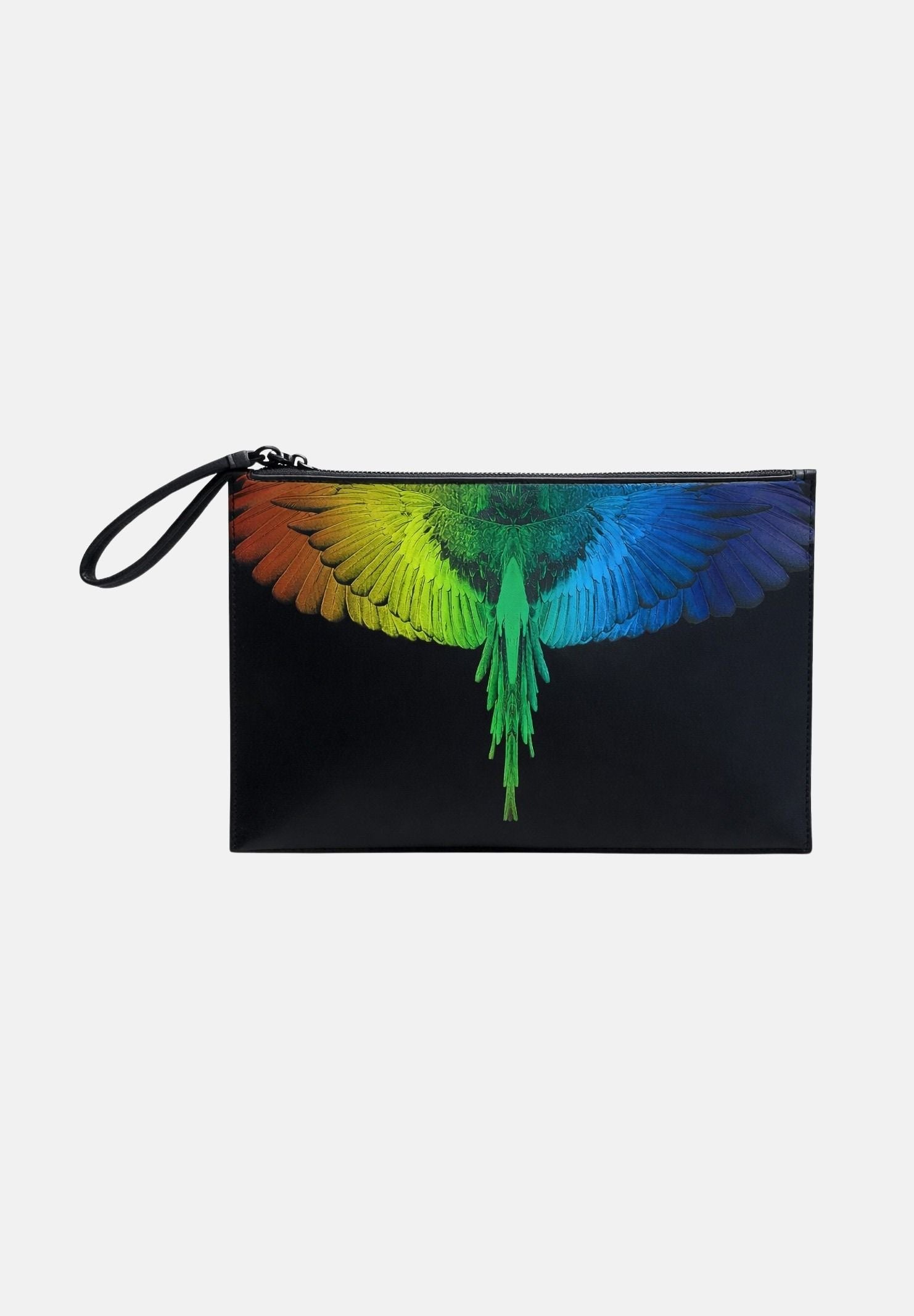 MARCELO BURLON COUNTY OF MILAN Pochette nera per uomo e donna con stampa ali COMAS2603330893 . MARCELO BURLON COUNTY OF MILAN