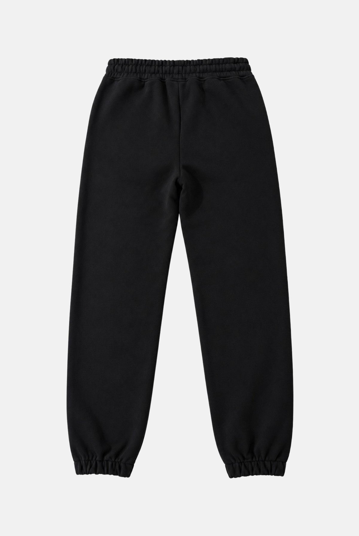 MARCELO BURLON COUNTY OF MILAN Pantaloni jogger neri per donna e ragazza con coulisse regolabile e logo frontale. F6CMJBFP051 110 MARCELO BURLON COUNTY OF MILAN