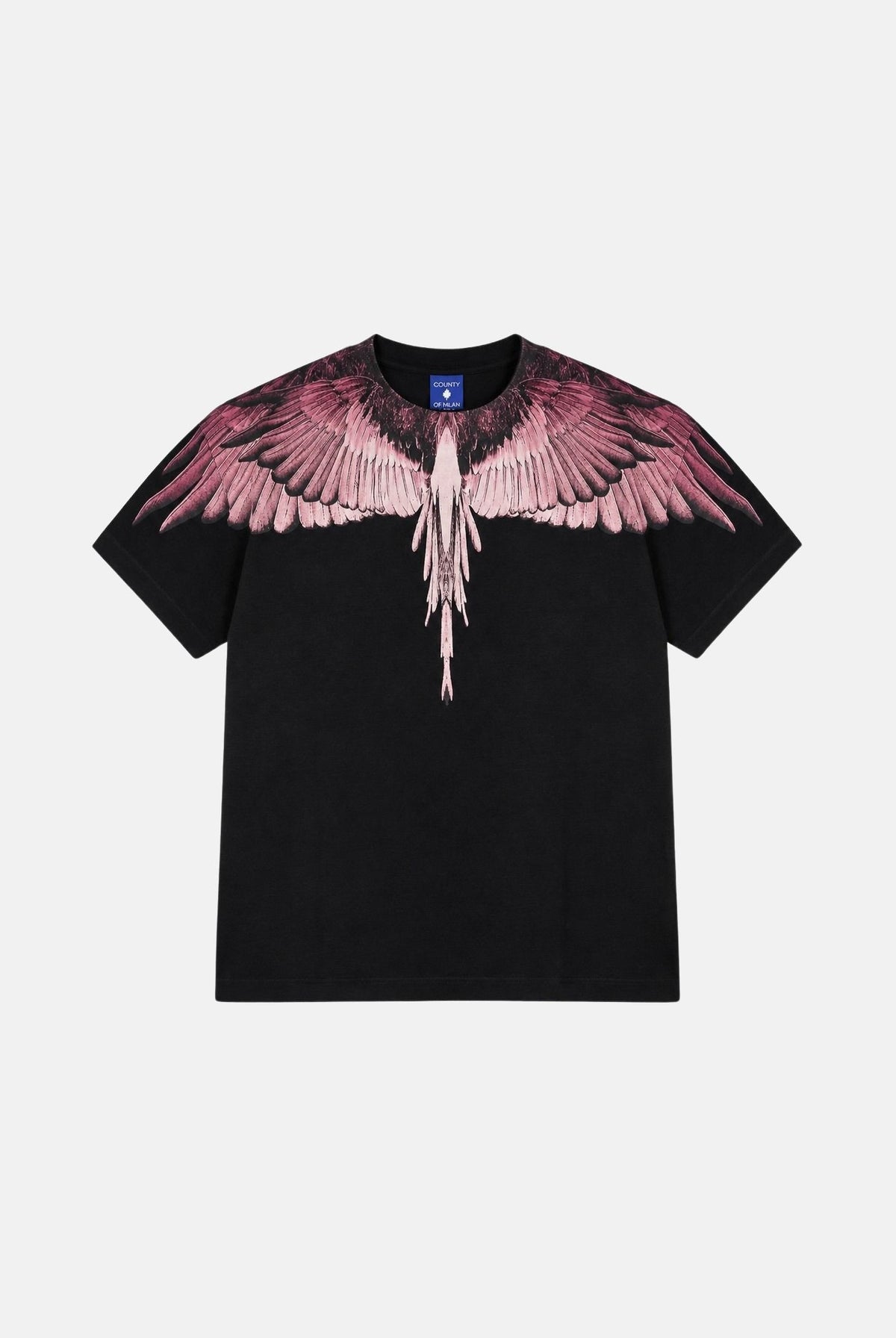 MARCELO BURLON COUNTY OF MILAN T-shirt WINGS nera per donna, ragazzi e bambini F6CMJGTH090 110 MARCELO BURLON COUNTY OF MILAN