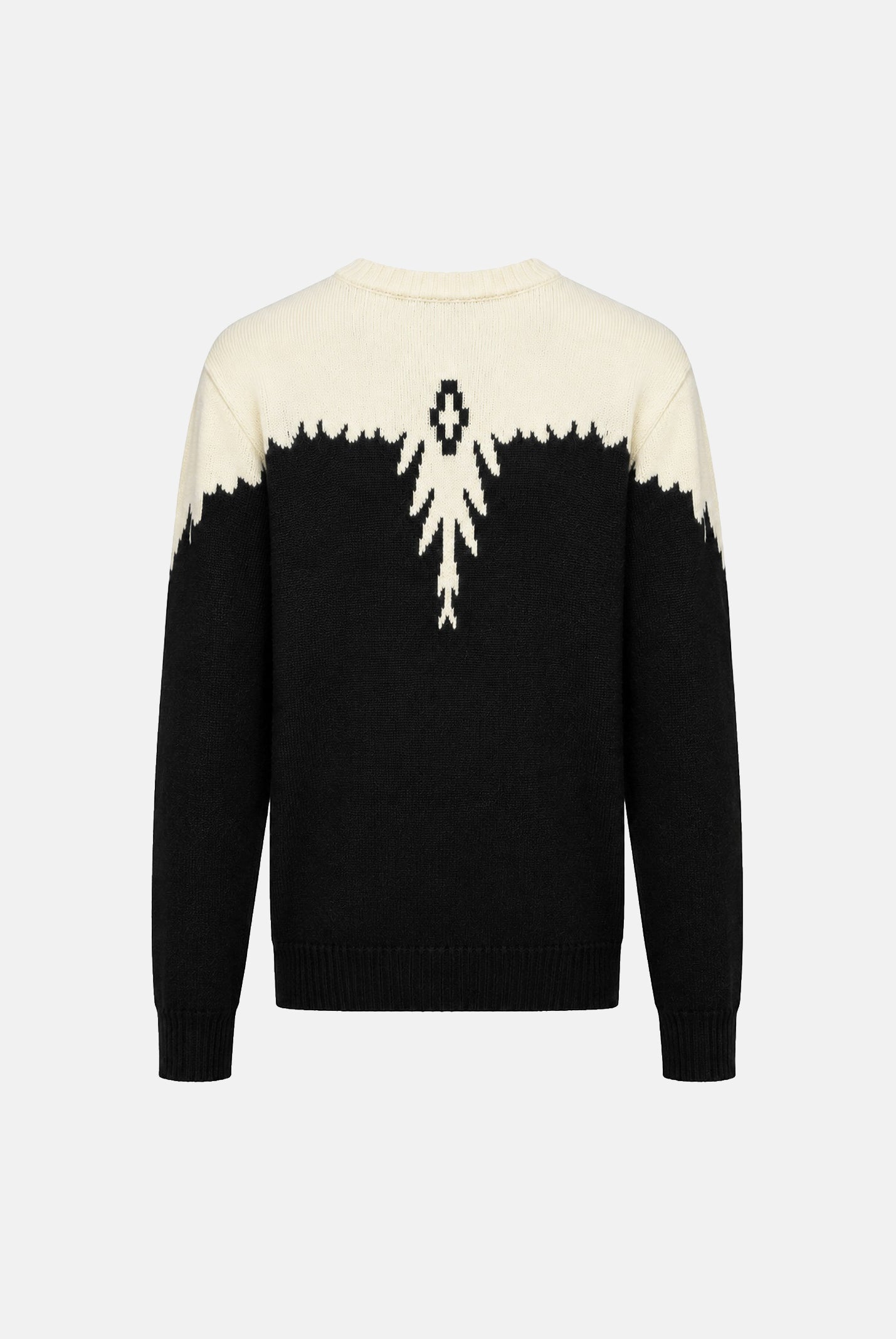 MARCELO BURLON COUNTY OF MILAN Maglia JUMPER nera-bianca da uomo F6CMMAJP024 110-91 MARCELO BURLON COUNTY OF MILAN