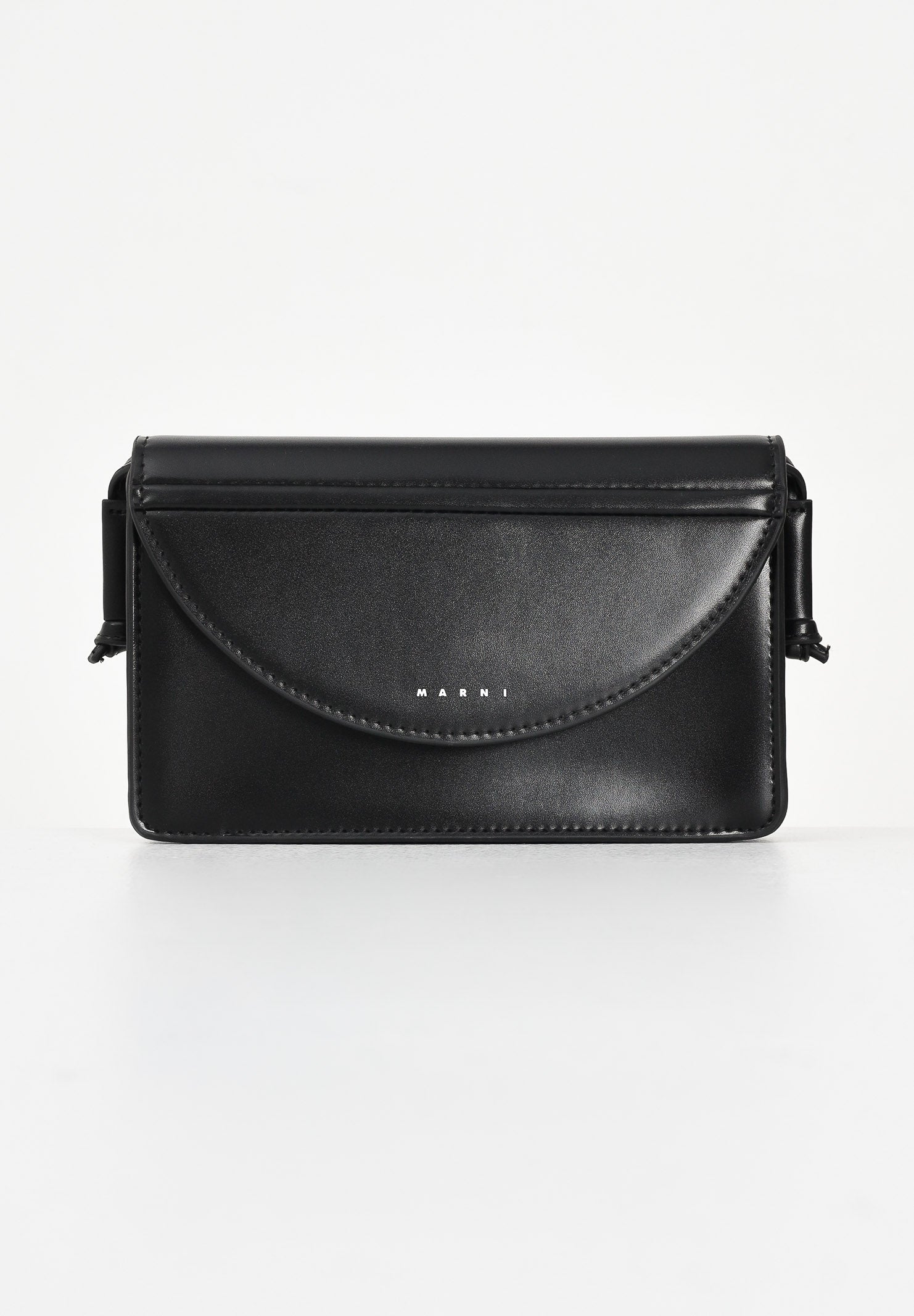 MARNI Pochette nera da donna con logo M01256M00TK 0M922 MARNI