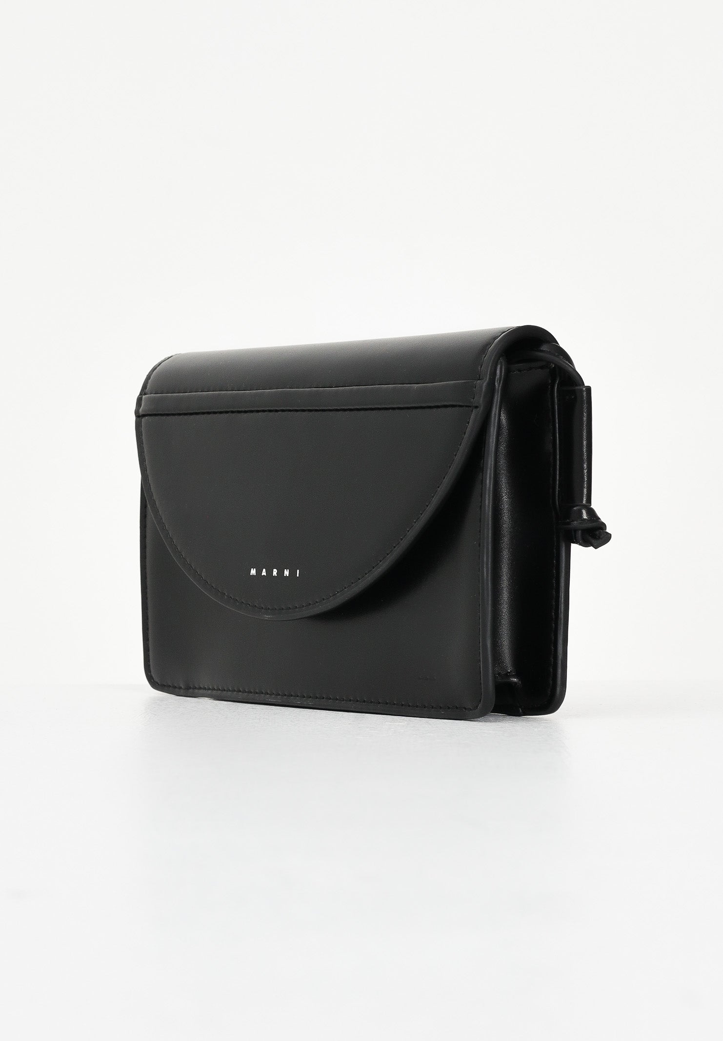 MARNI Pochette nera da donna con logo M01256M00TK 0M922 MARNI