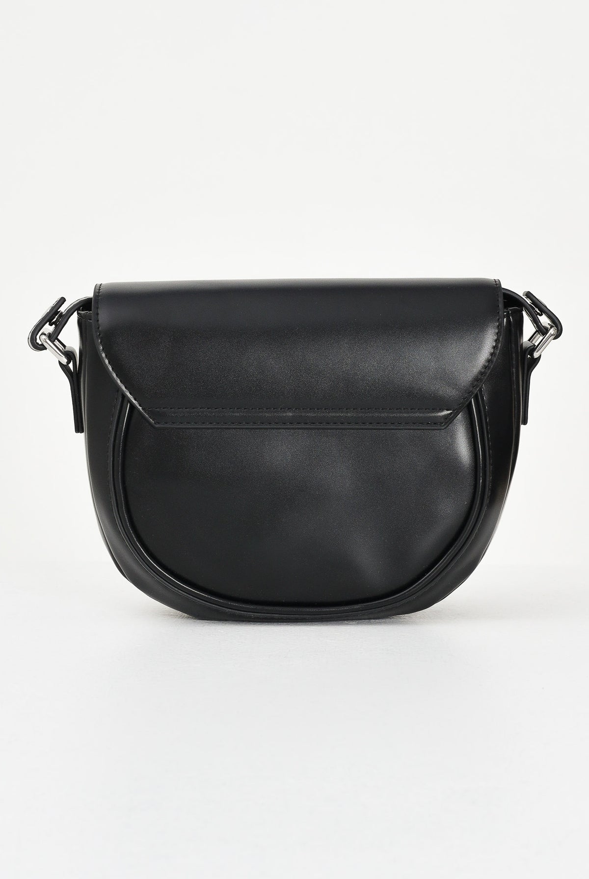 MARNI Borsa a tracolla Smile nera da donna con finitura effetto pelle M01476M00TK 0M900 MARNI