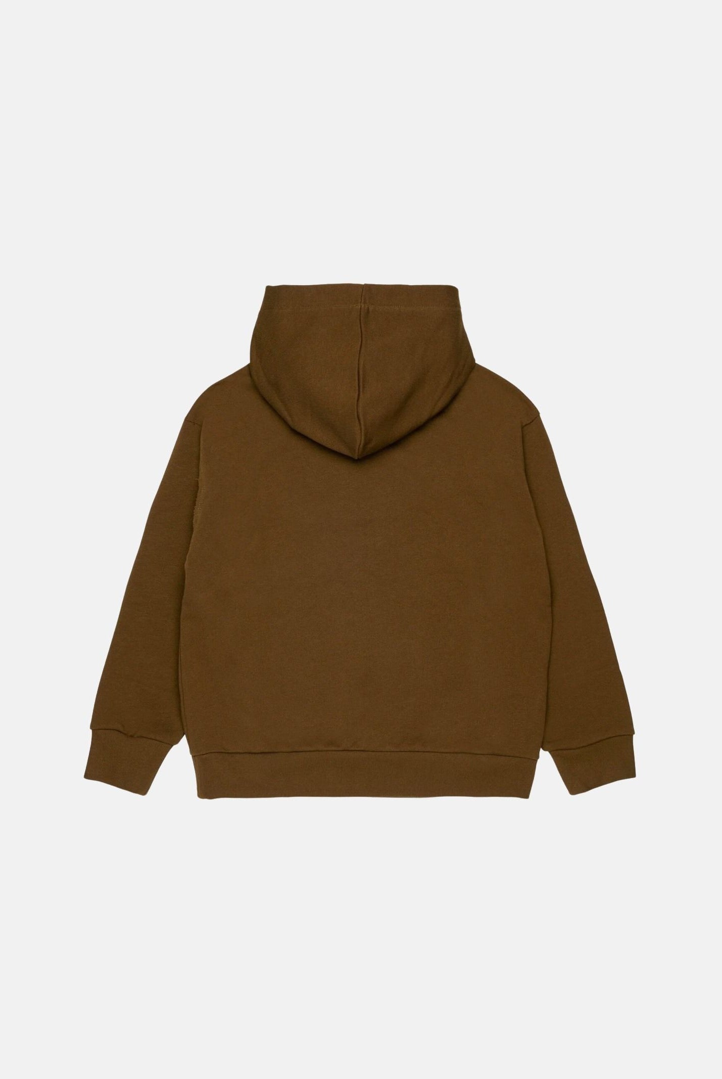 MARNI Felpa in cotone marrone caldo per donna, ragazzi e bambini con cappuccio e tasca a marsupio M01886M00YA 0M721 MARNI