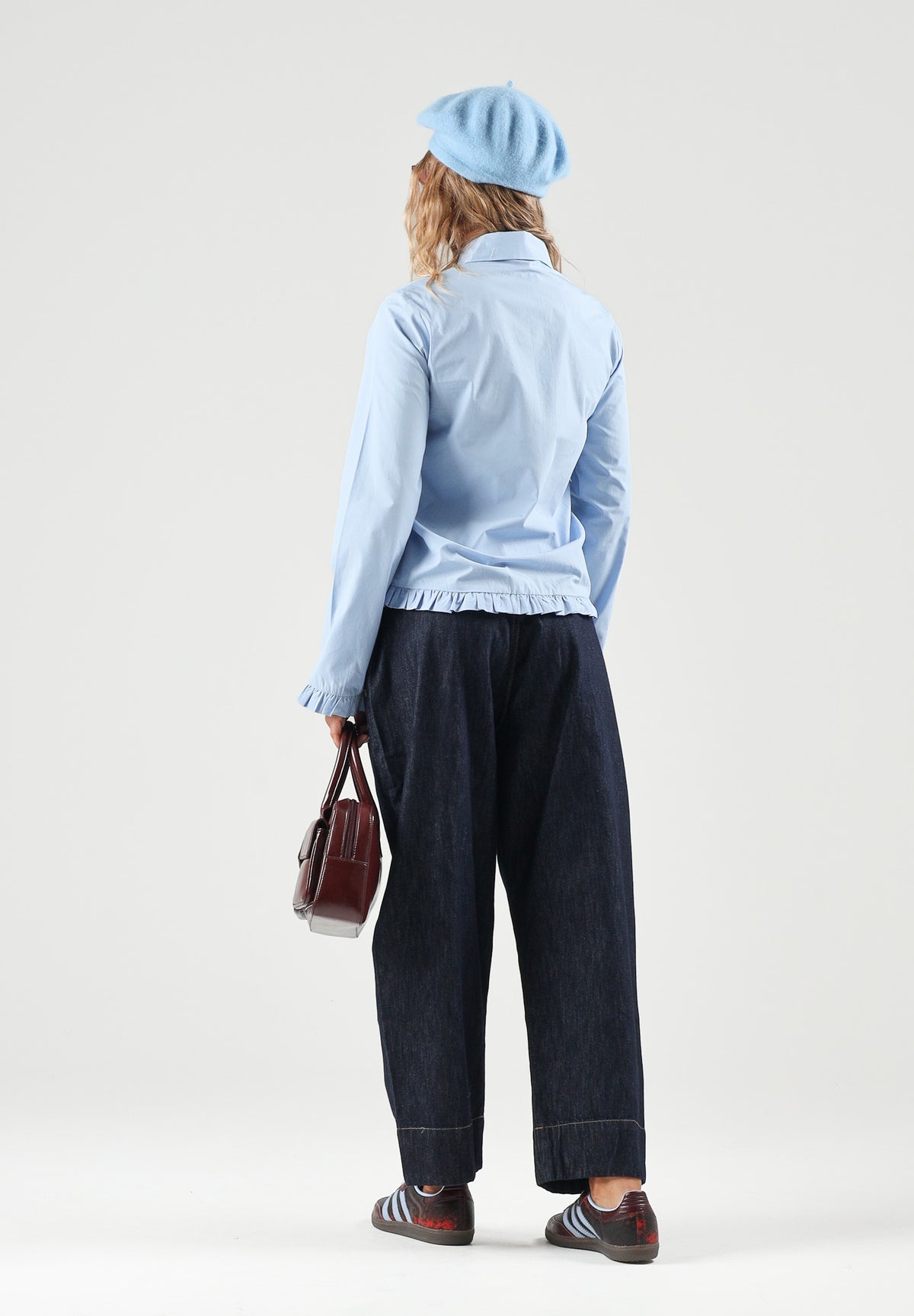 MARNI Jeans denim blu scuro per donna, ragazzi e bambini con taglio cropped M01909M00XY 0M01 MARNI