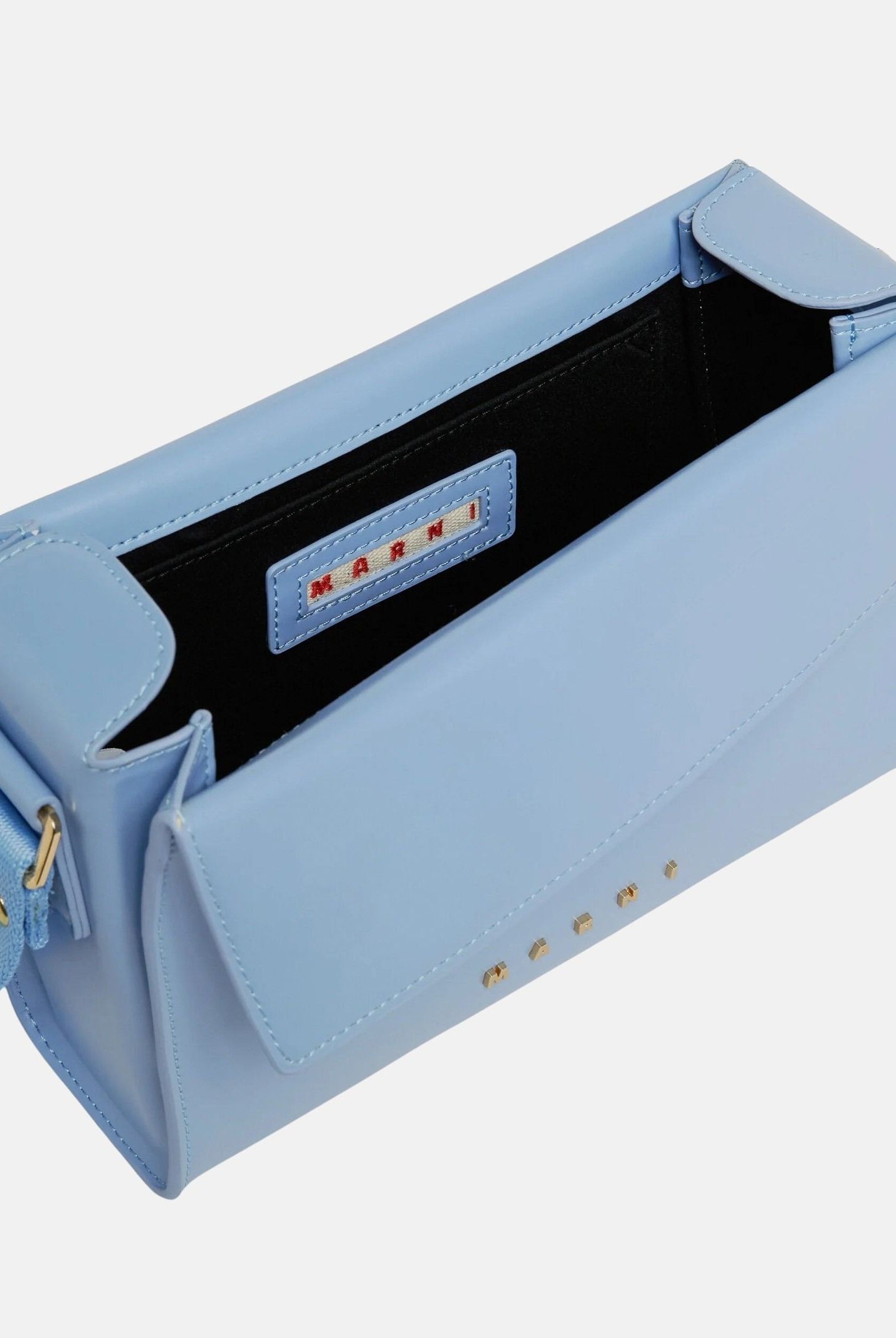 MARNI Borsa a tracolla VIVIAN BOX SHOULDER BAG powder light blue, da donna. M01967M00TK 0M863 MARNI