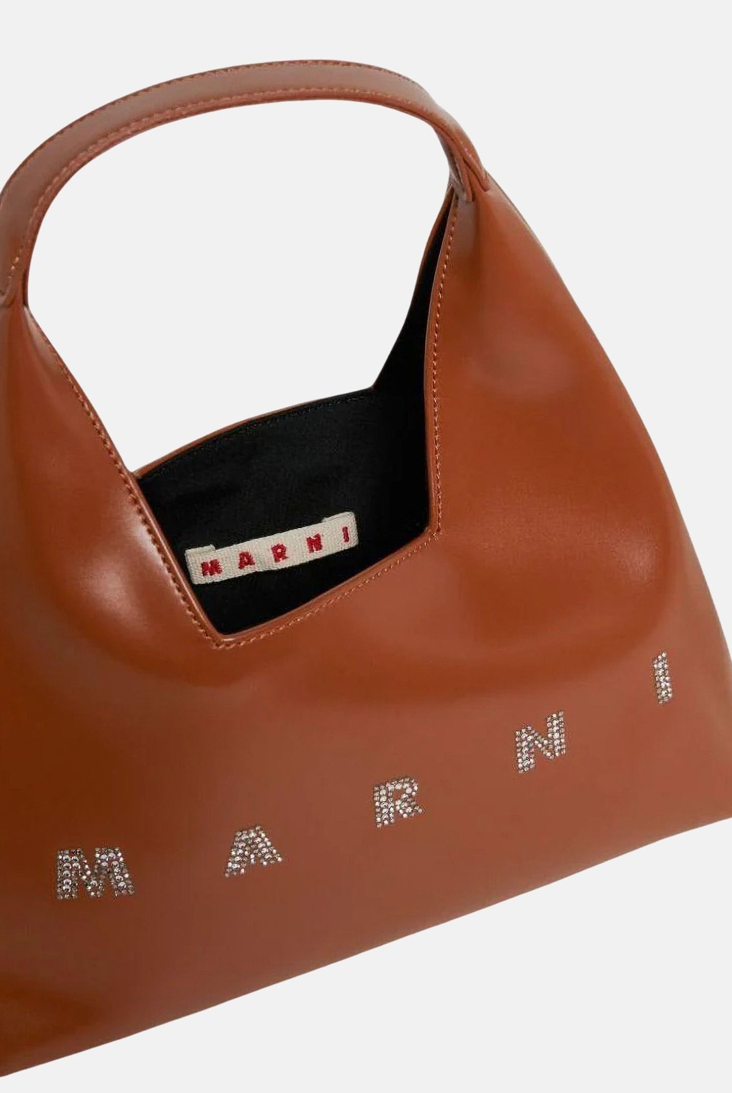 MARNI Borsa a spalla DIAMOND LOGO-EMBELLISHED brown, da donna. M02030M00TK 0M704 MARNI