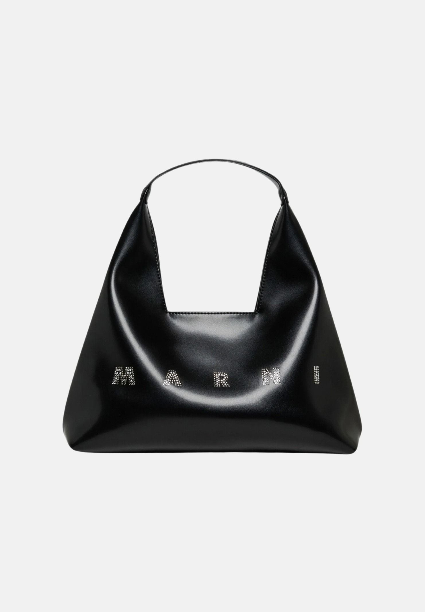 MARNI Borsa mini a spalla DIAMOND LOGO, colore nero da donna con logo frontale M02030M00TK 0M900 MARNI