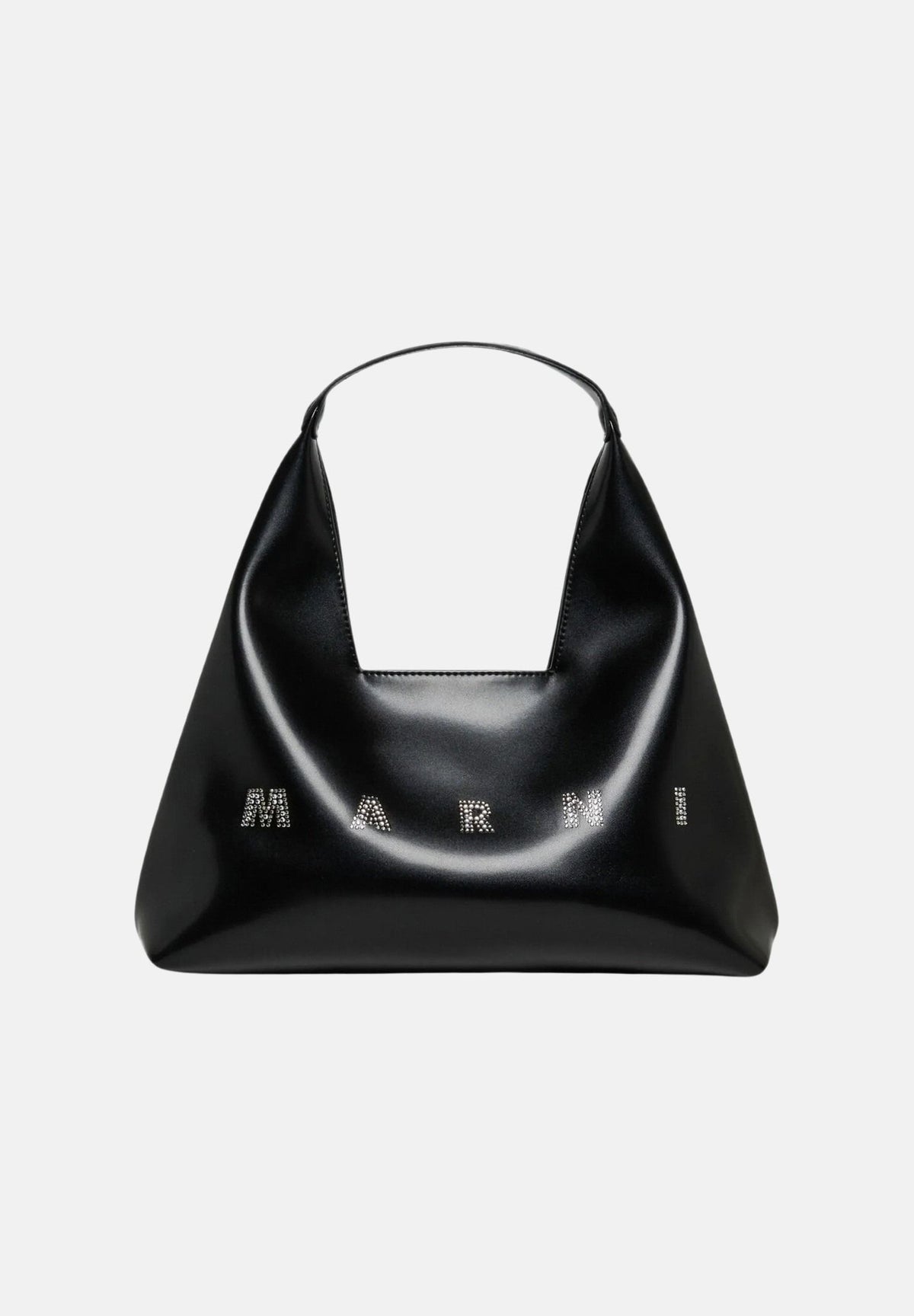 MARNI Borsa mini a spalla DIAMOND LOGO, colore nero da donna con logo frontale M02030M00TK 0M900 MARNI