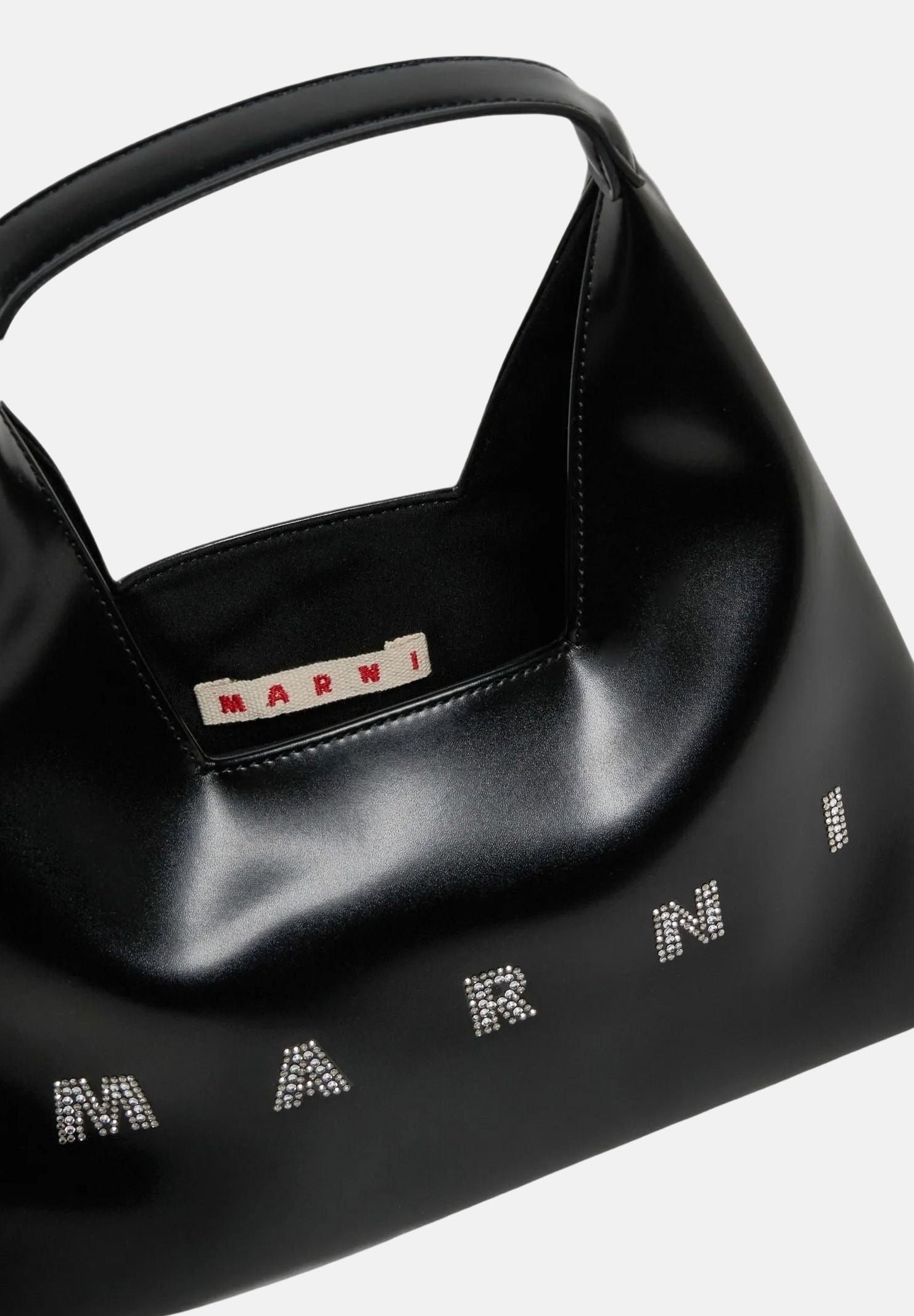 MARNI Borsa mini a spalla DIAMOND LOGO, colore nero da donna con logo frontale M02030M00TK 0M900 MARNI
