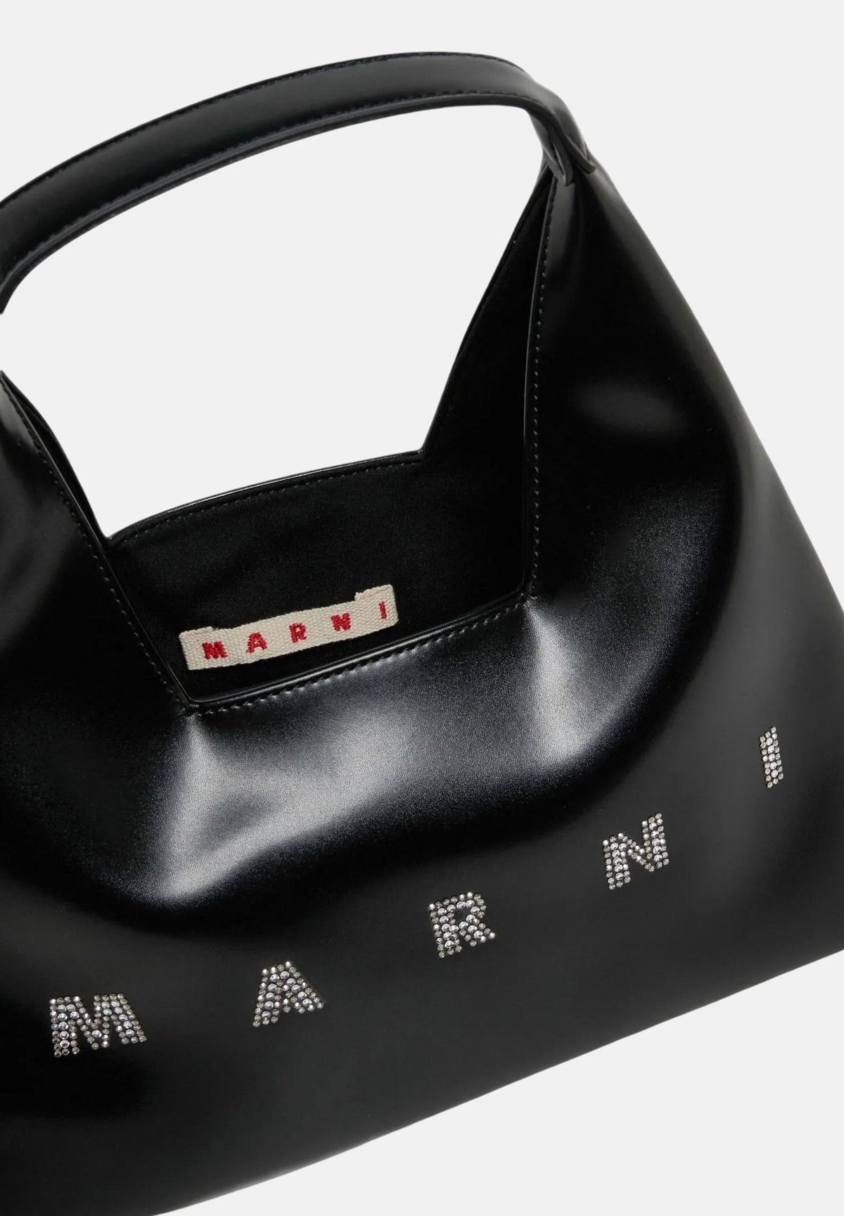 MARNI Borsa mini a spalla DIAMOND LOGO, colore nero da donna con logo frontale M02030M00TK 0M900 MARNI