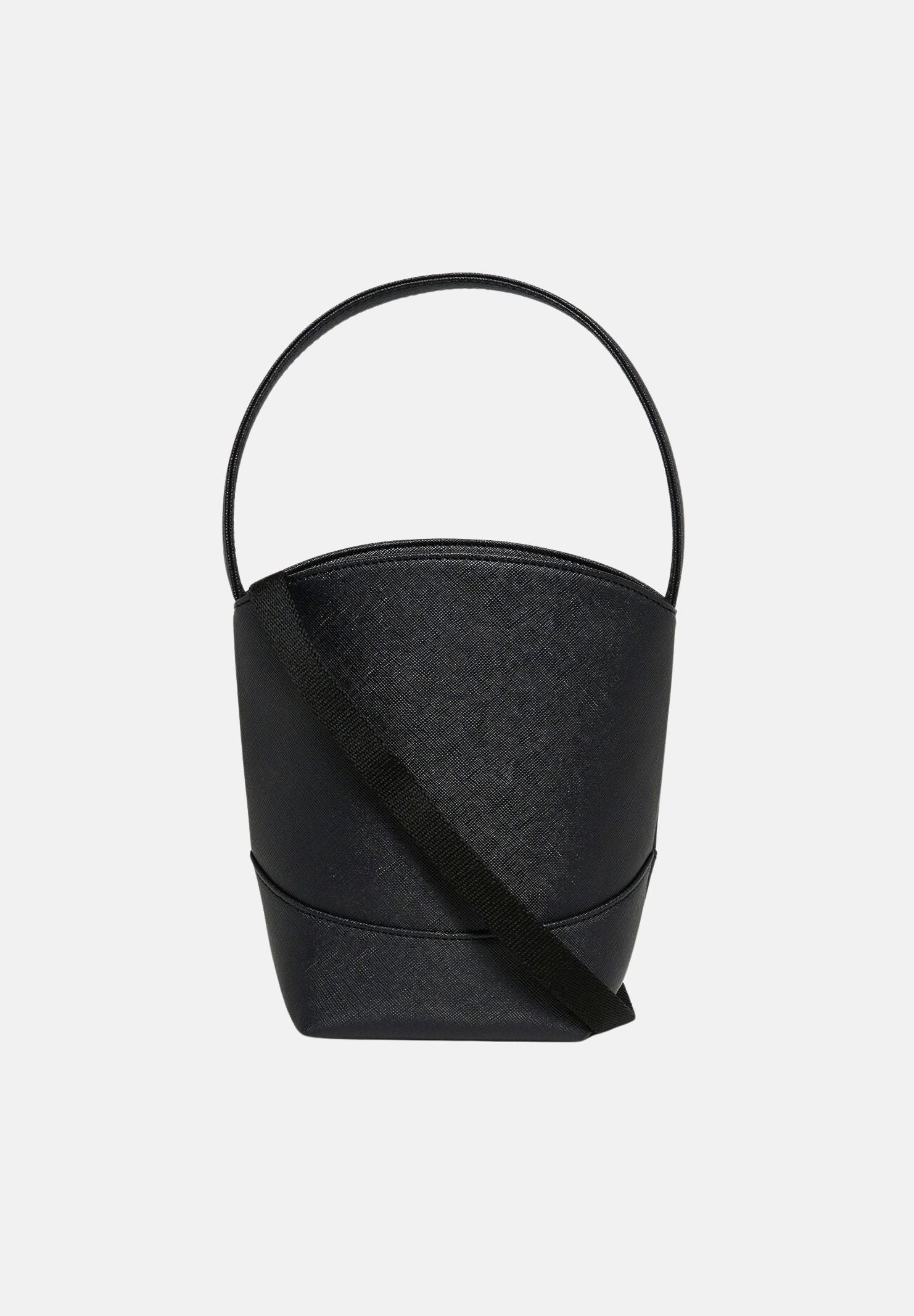 MARNI Borsa a secchiello nera per donna, ragazza e bambina con manico superiore e logo iconico gold M02031M00YE 0M900 MARNI