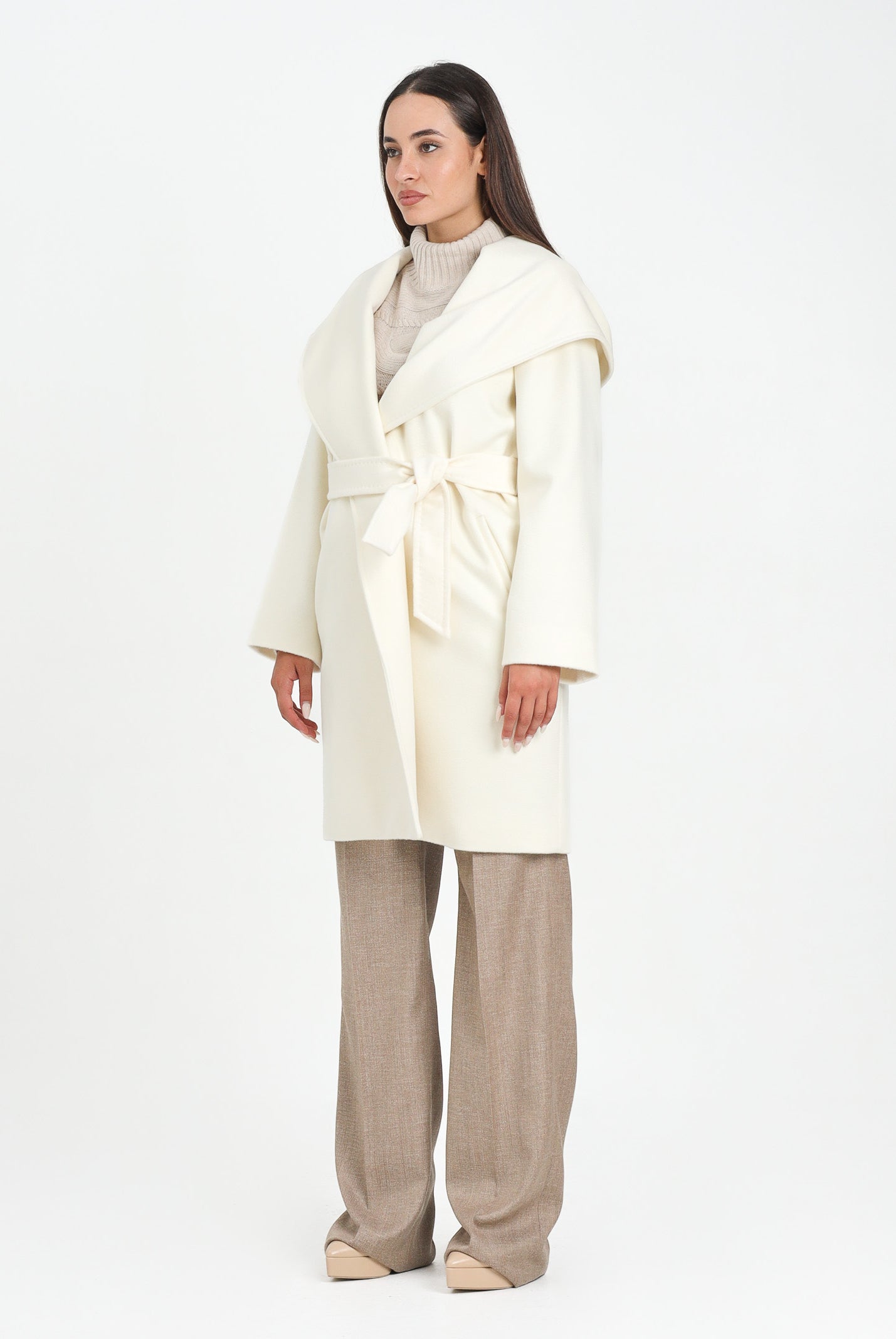 MAX MARA Cappotto NEWMANG panna da donna 2526016061600 001 MAX MARA
