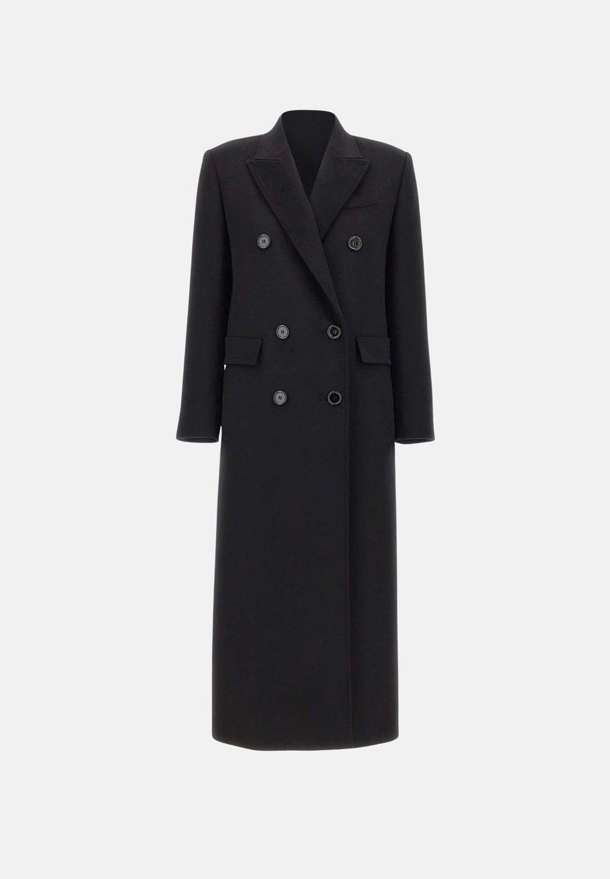 MAX MARA Cappotto MSTEFFIGE nero da donna con costruzione doppiopetto 2626016012600 013 MAX MARA STUDIO
