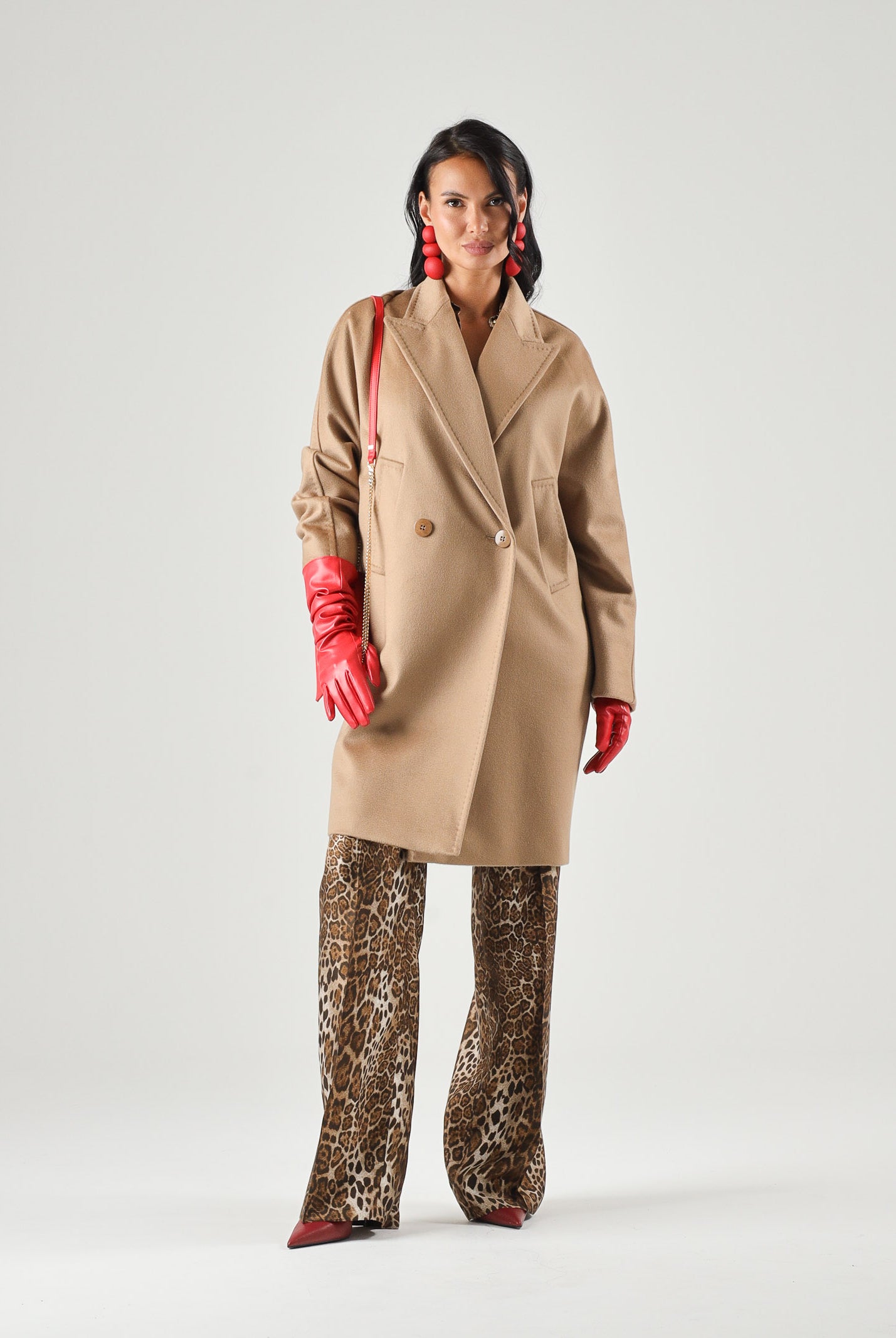 MAX MARA Cappotto doppiopetto CAMEL MSTMASTRO DOUBLE-BREASTED MIDI COAT, colore brand Cammello, da donna. 2626016071600 006 MAX MARA
