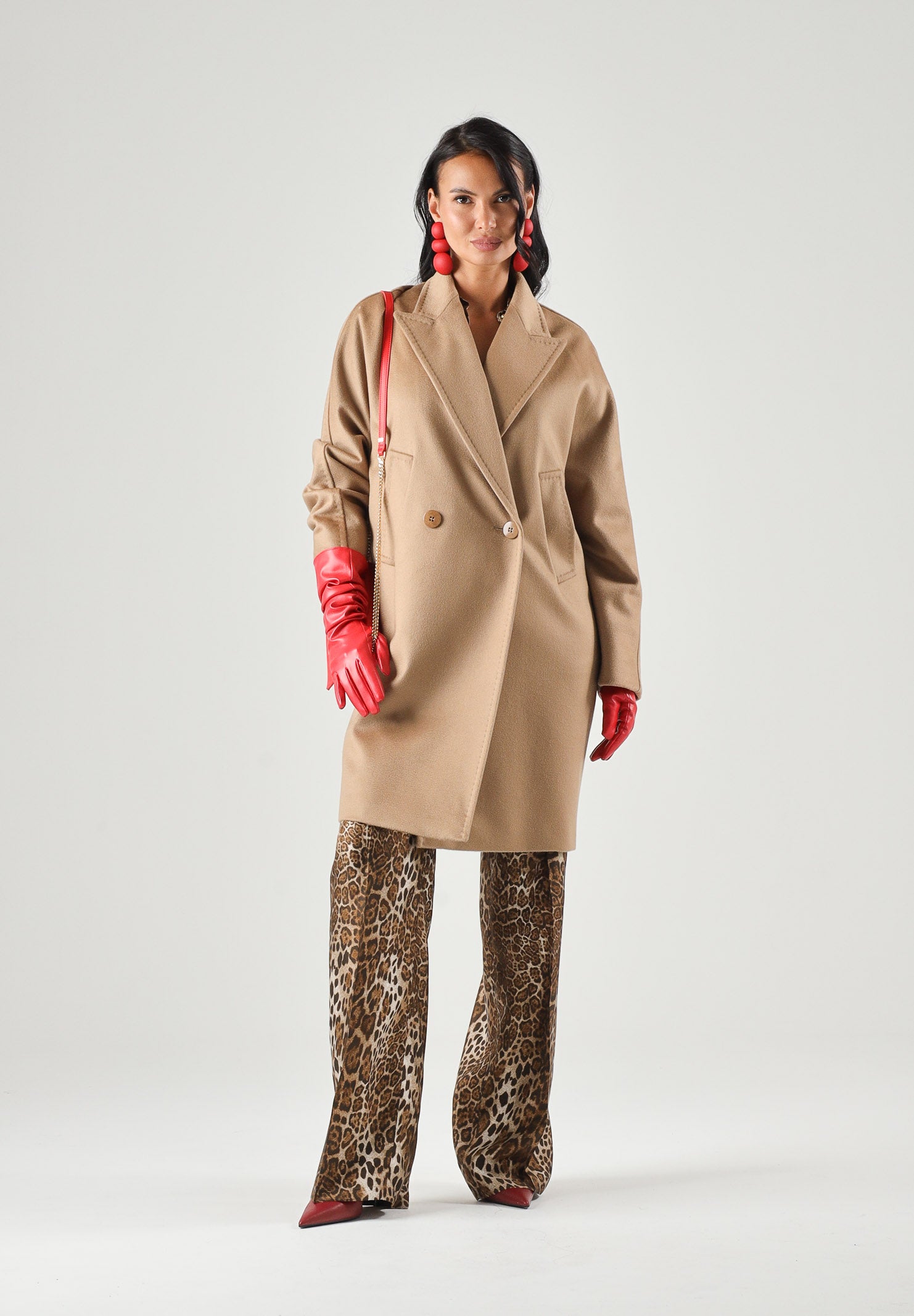MAX MARA Cappotto doppiopetto CAMEL MSTMASTRO DOUBLE-BREASTED MIDI COAT, colore brand Cammello, da donna. 2626016071600 006 MAX MARA