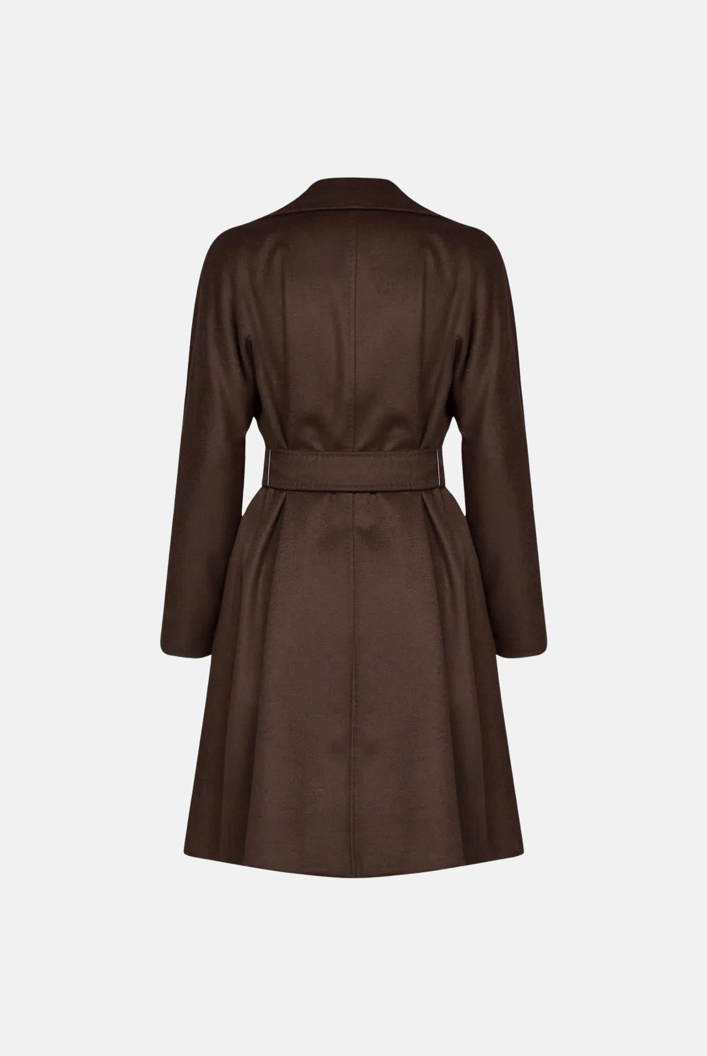 MAX MARA Cappotto MSTDRAVENNA marrone scuro da donna con cintura coordinata 2626016081600 089 MAX MARA
