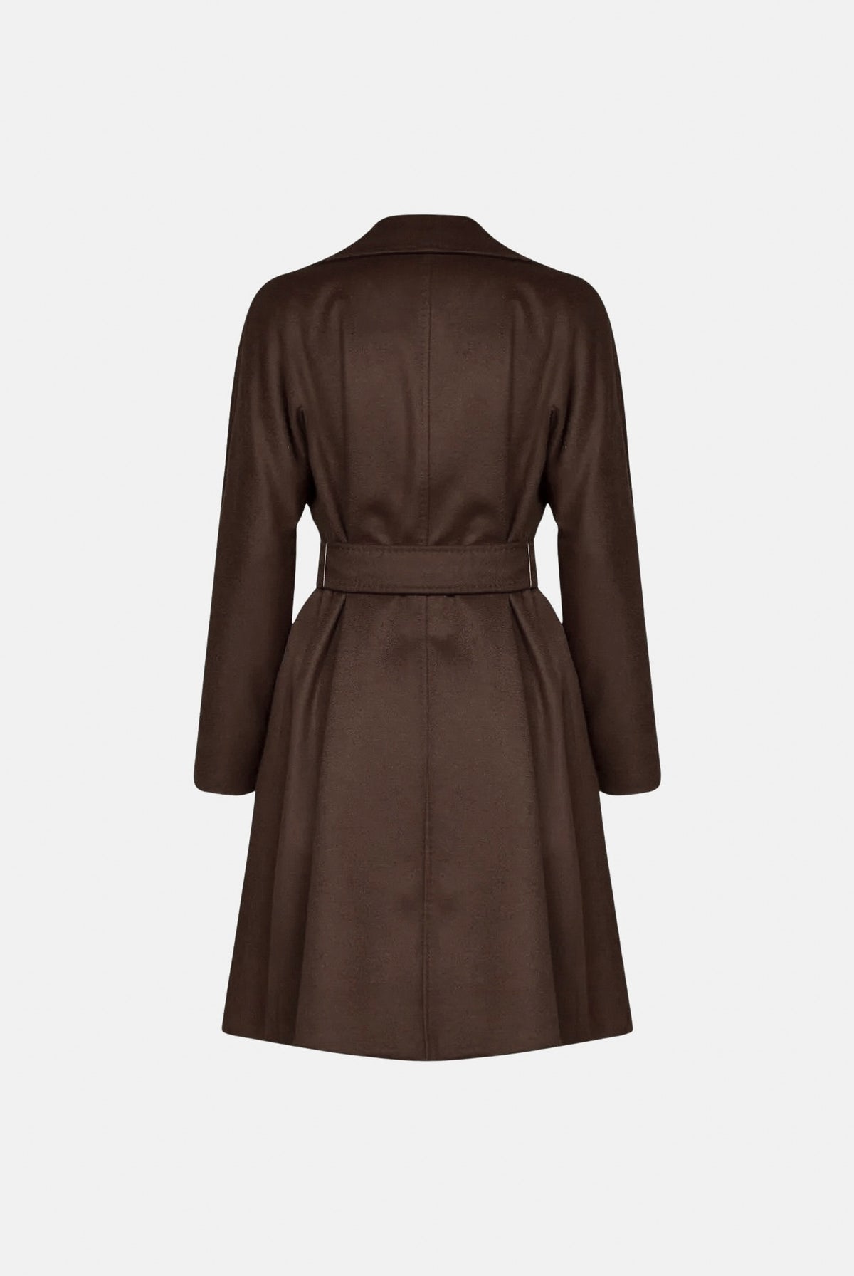 MAX MARA Cappotto MSTDRAVENNA marrone scuro da donna con cintura coordinata 2626016081600 089 MAX MARA STUDIO