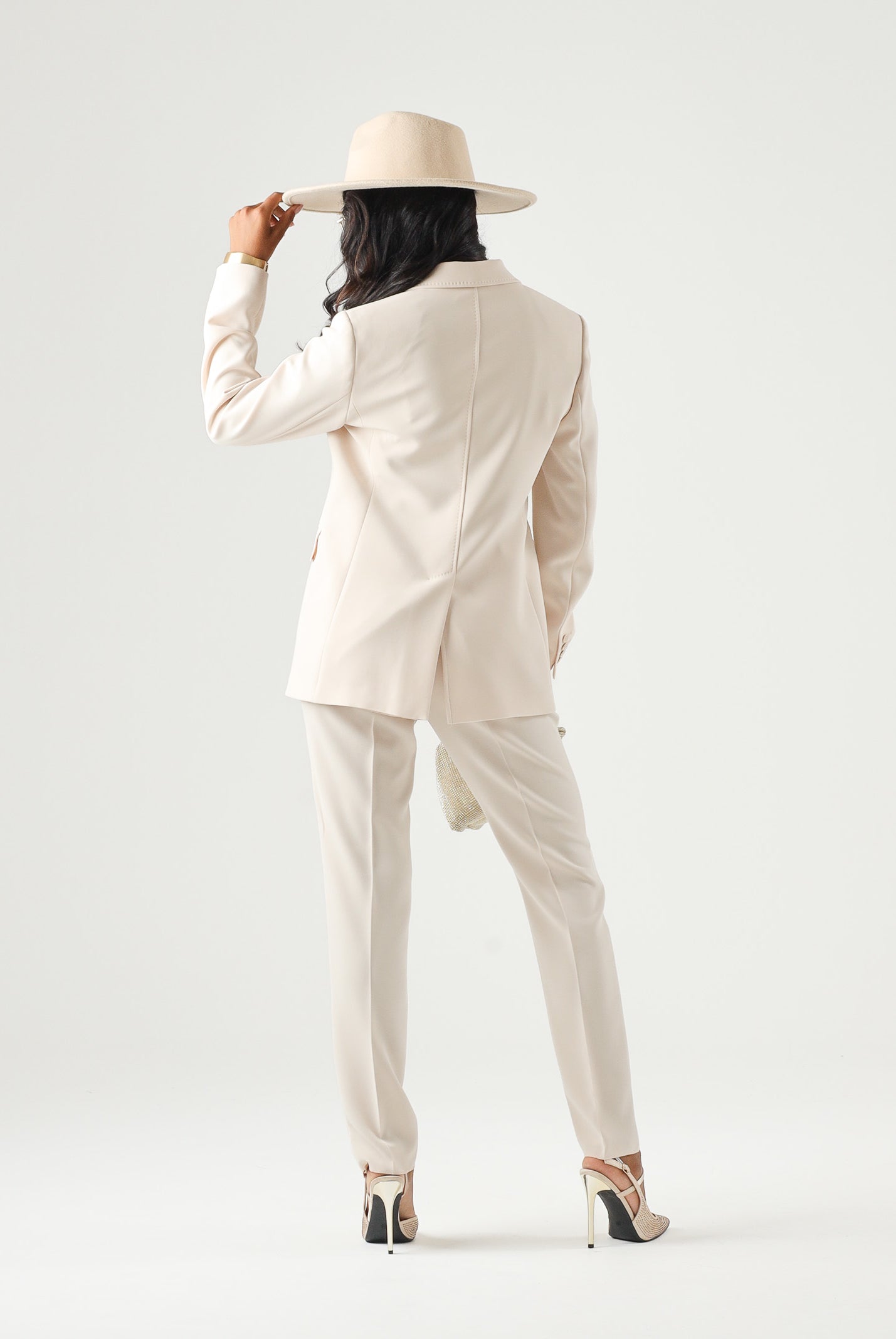 MAX MARA Blazer LINZ monopetto, bianco naturale--beige da donna 2626046055600 052 MAX MARA
