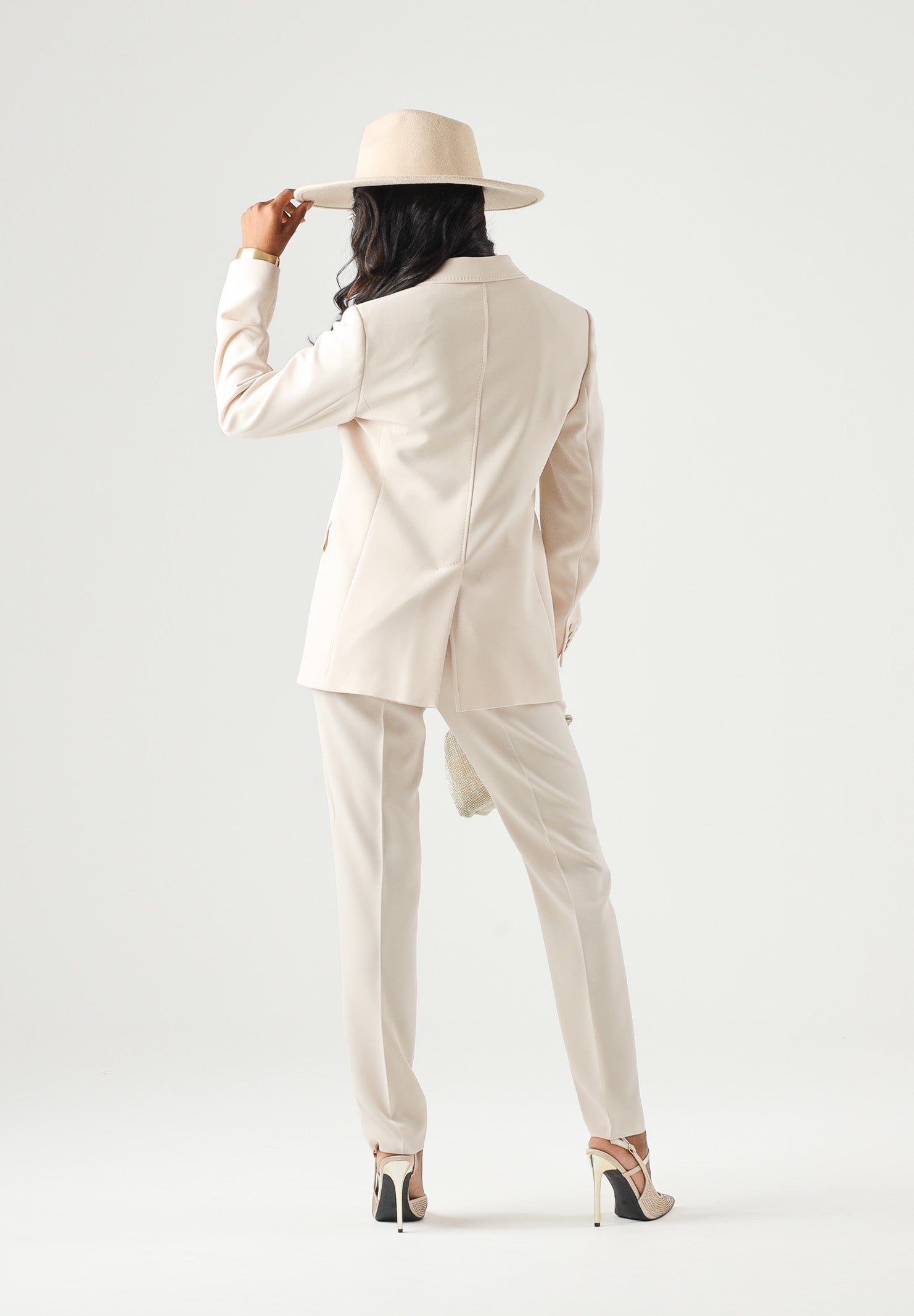 MAX MARA Blazer LINZ monopetto, bianco naturale--beige da donna 2626046055600 052 MAX MARA