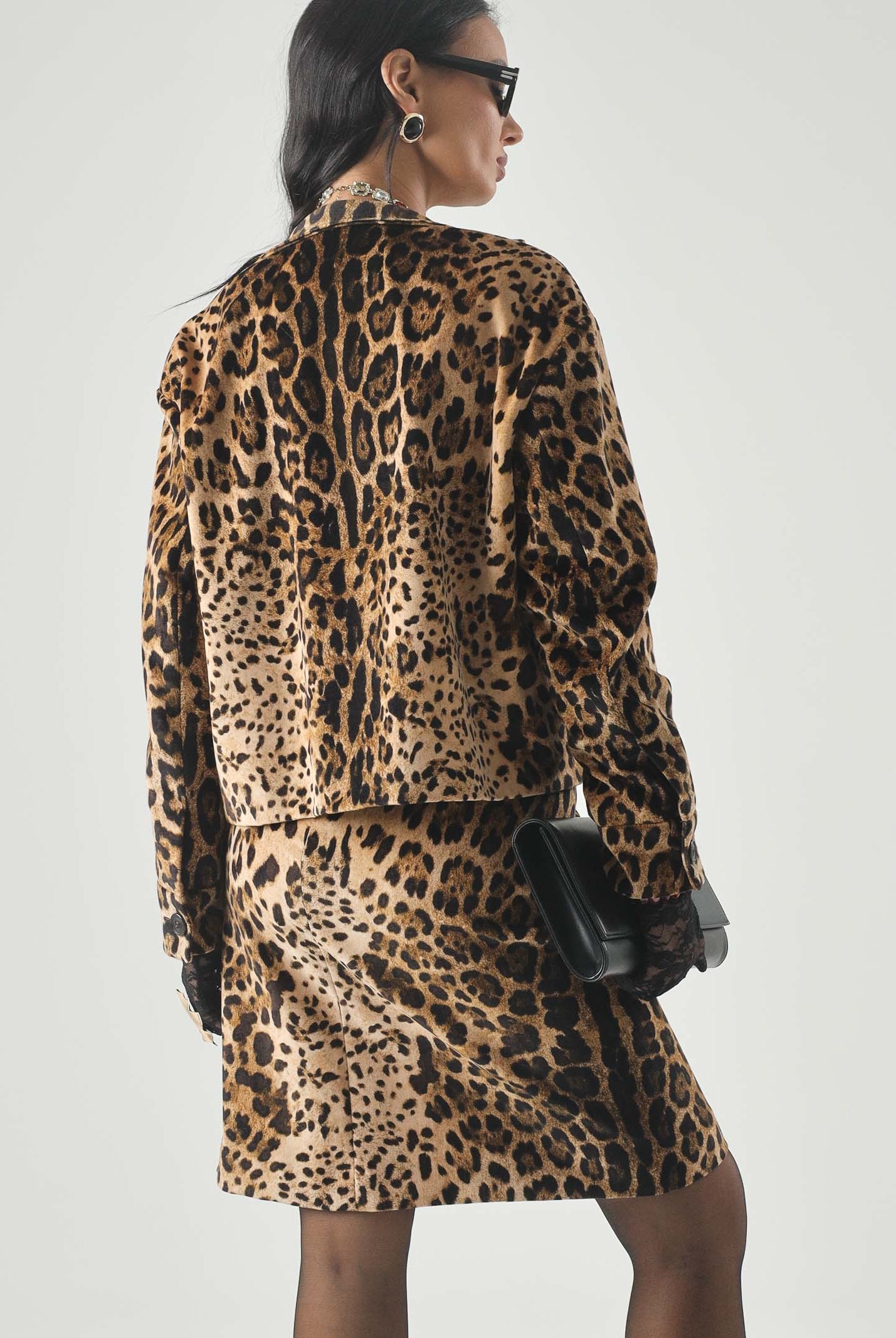 MAX MARA Giacca MSTEDRO boxy-marrone da donna con motivo animalier stampato all over. 2626046061600 001 MAX MARA