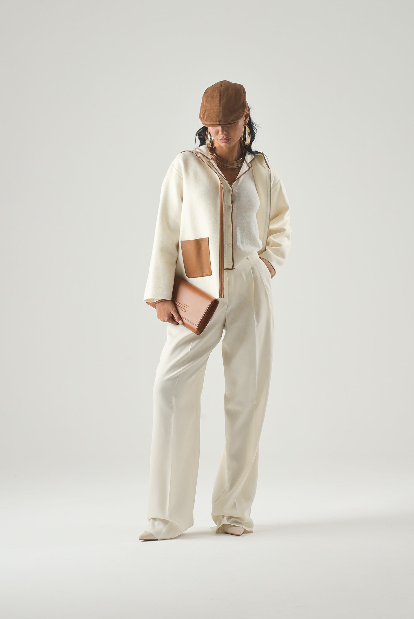MAX MARA Cappotto MSTCOMICA con cappuccio in lana cachemire bianco, da donna<BR/> 2626086051600 003 MAX MARA