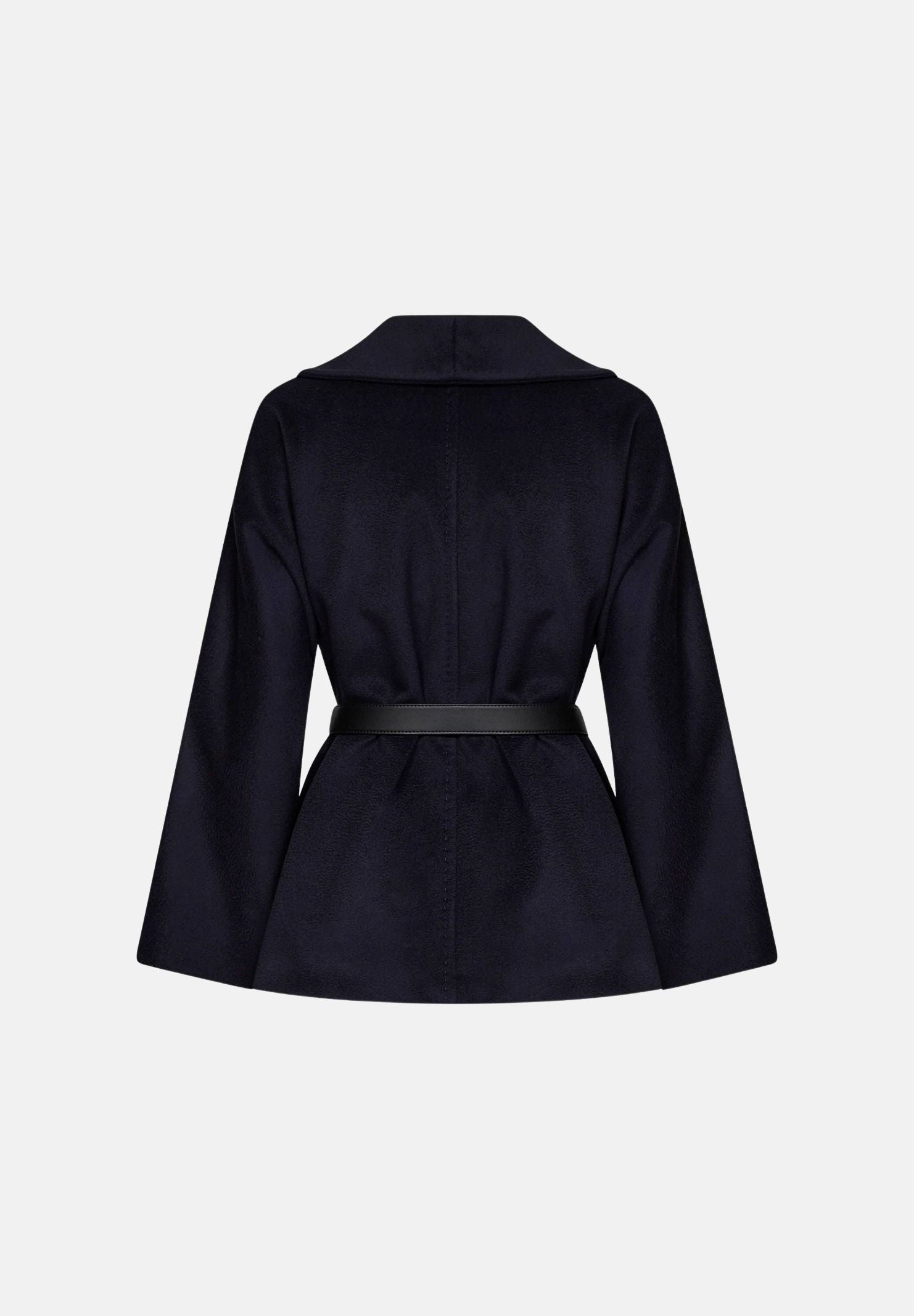 MAX MARA Cappotto MSTABISSI in pura lana blu, da donna con cintura in vita e linea femminile. 2626086081600 010 MAX MARA