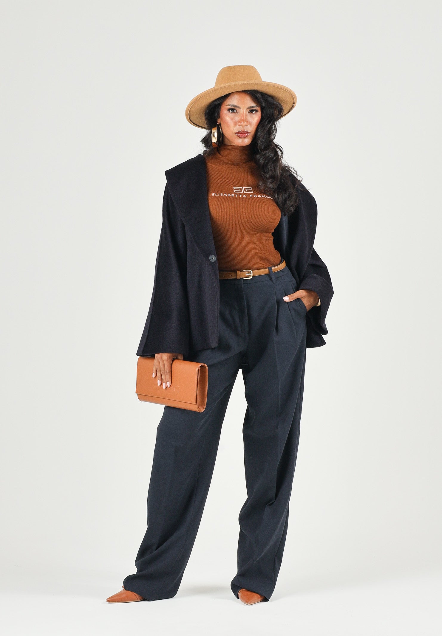 MAX MARA Cappotto MSTABISSI in pura lana blu, da donna con cintura in vita e linea femminile. 2626086081600 010 MAX MARA