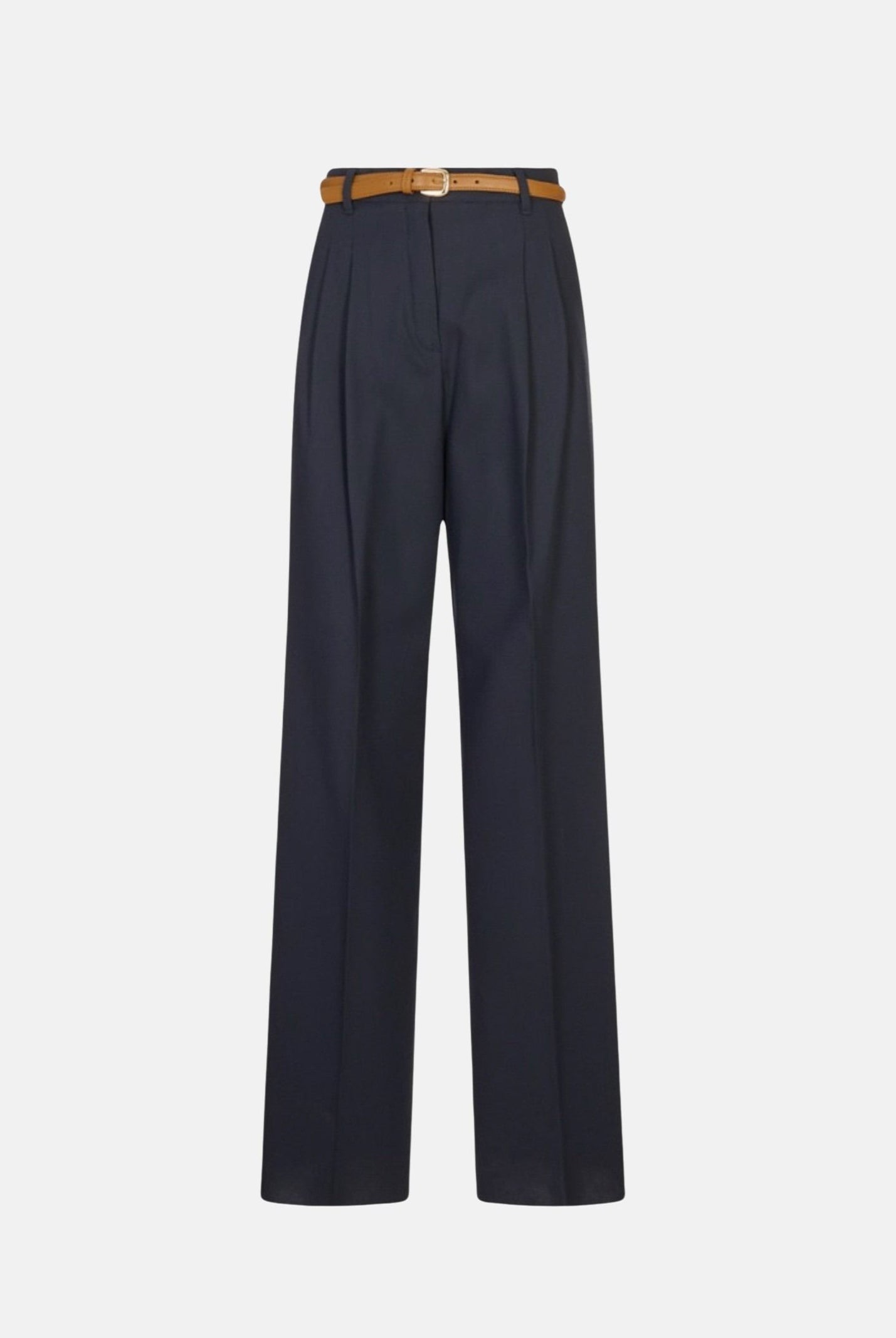 MAX MARA STUDIO Pantalone MSTADUNCO fluido nero da donna con tasche alla francese 2626136081600 007 MAX MARA