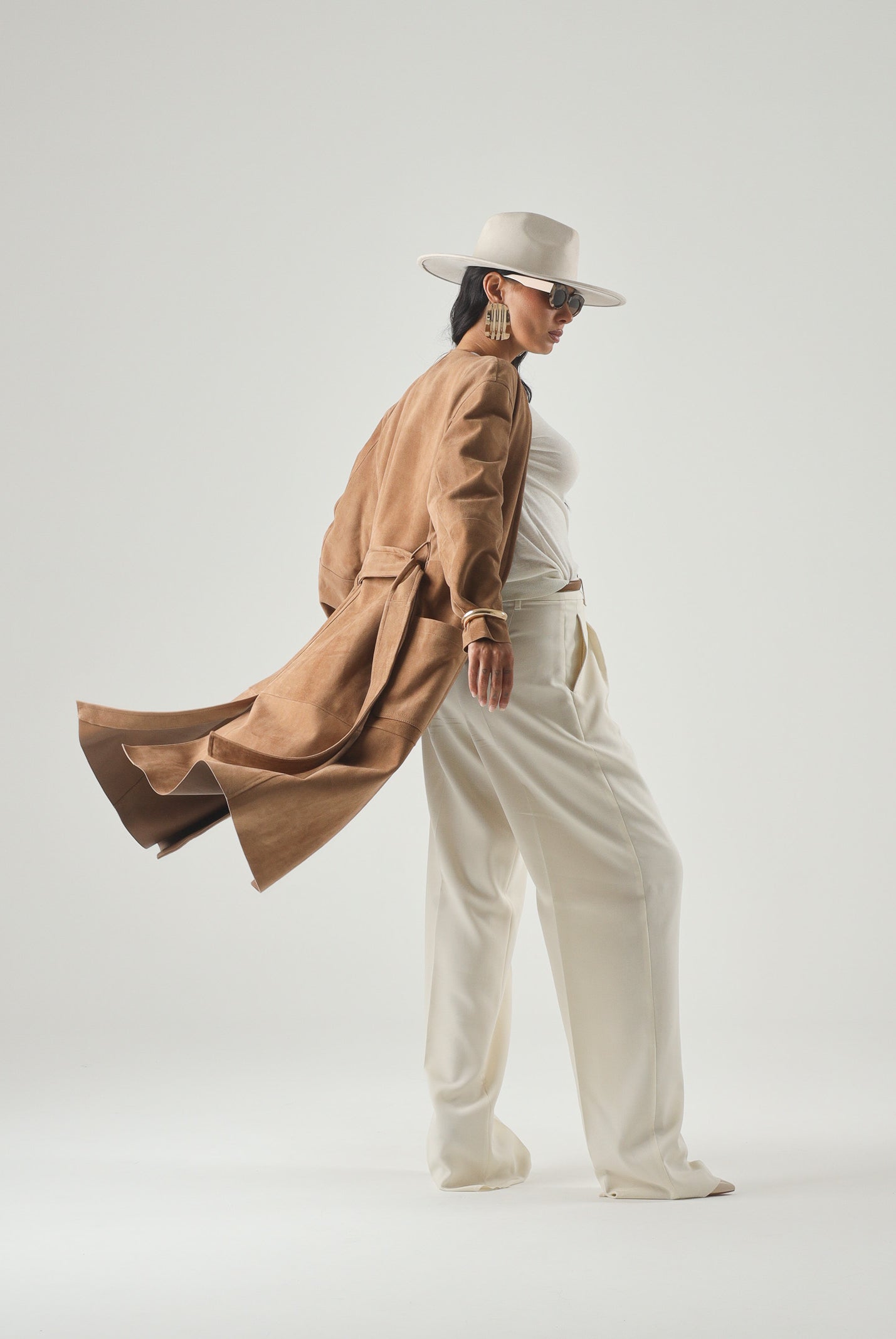 MAX MARA Pantalone MSTADUNCO bianco-avorio, da donna, chiusura con tasche alla francese<BR/> 2626136081600 011 MAX MARA