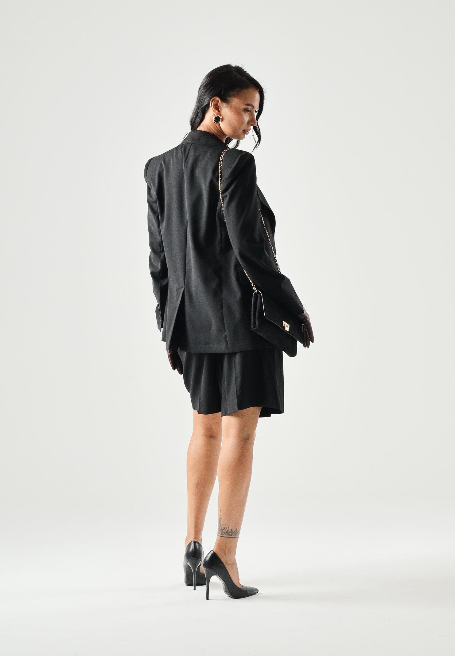 MAX MARA Bermuda MSTADORNO in tela nero da donna <BR/> 2626146021600 010 MAX MARA