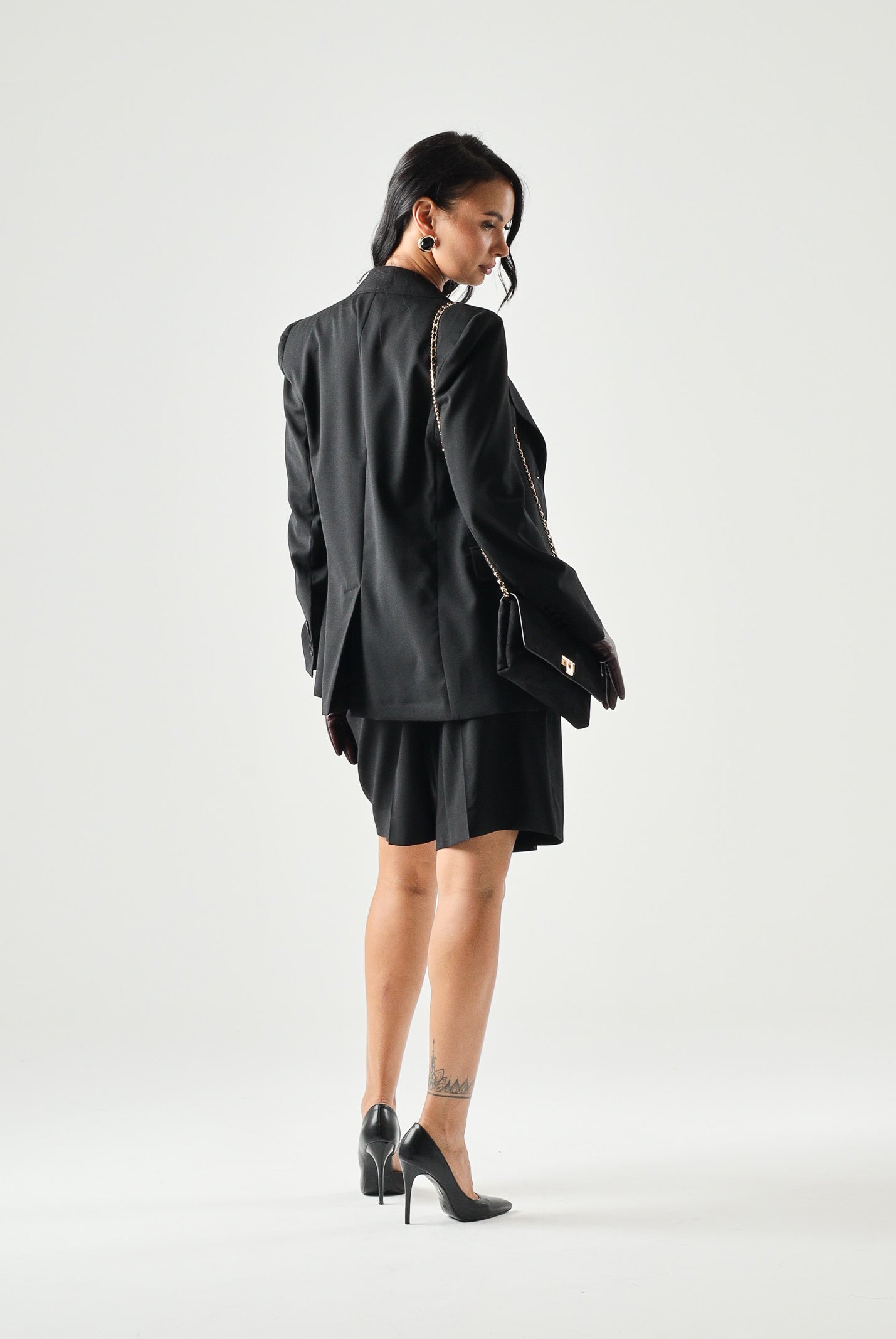 MAX MARA Bermuda MSTADORNO in tela nero da donna <BR/> 2626146021600 010 MAX MARA