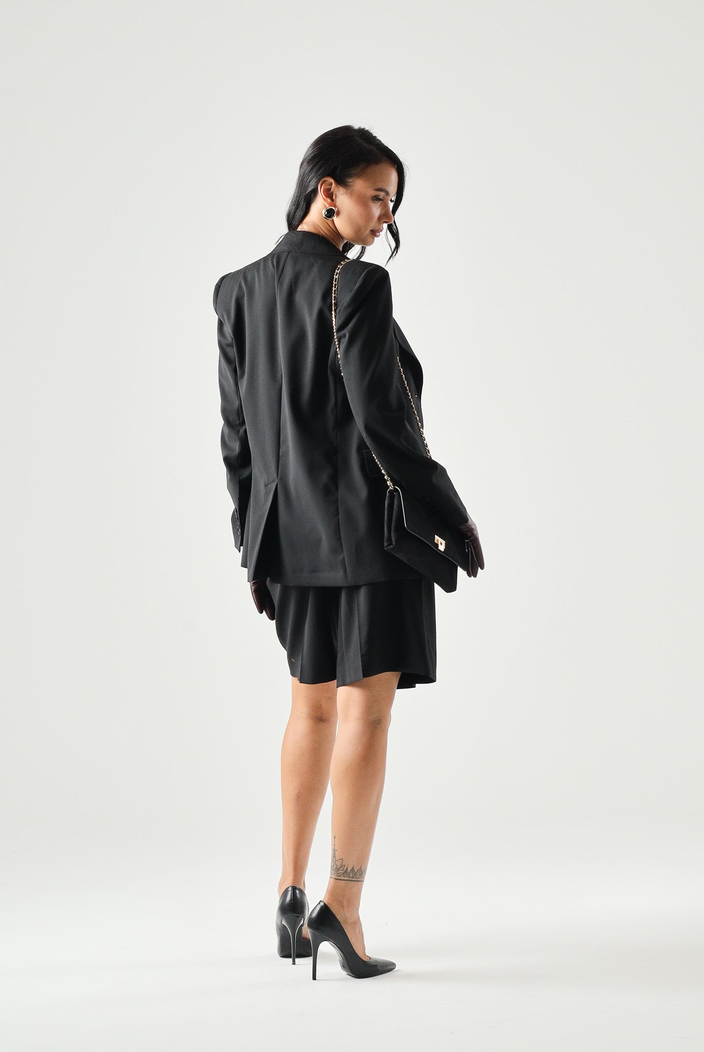MAX MARA Bermuda MSTADORNO in tela nero da donna <BR/> 2626146021600 010 MAX MARA