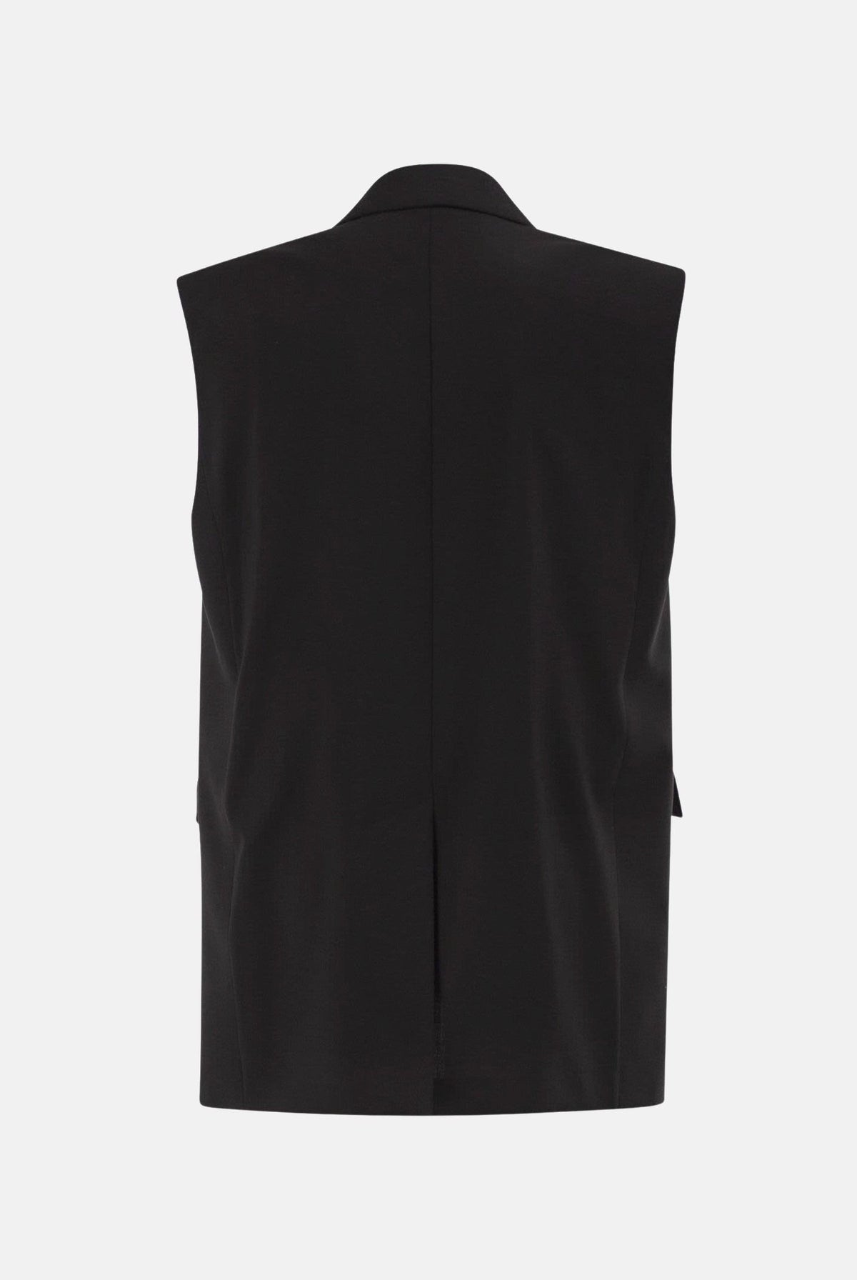 MAX MARA STUDIO Gilet nero da donna costruzione sartoriale. 2626286011600 010 MAX MARA STUDIO