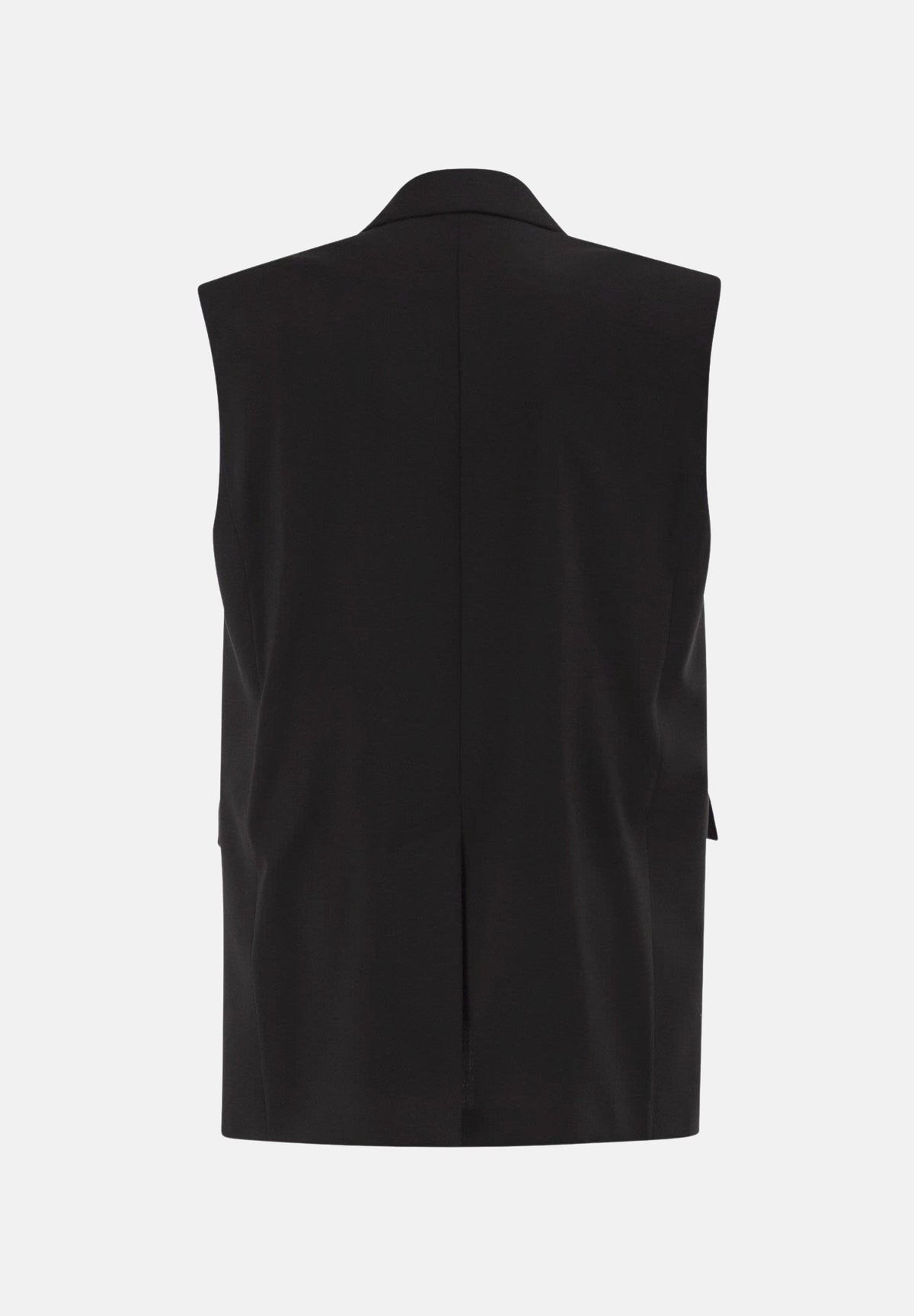 MAX MARA STUDIO Gilet nero da donna costruzione sartoriale. 2626286011600 010 MAX MARA STUDIO