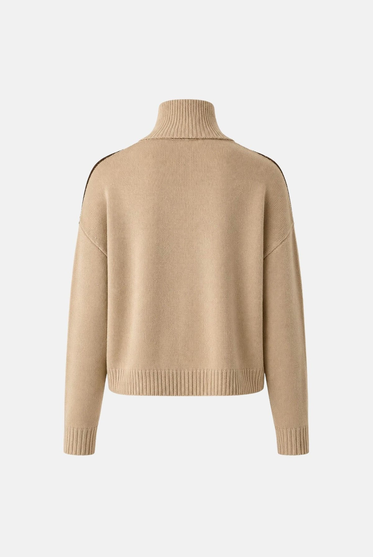 MAX MARA Cardigan MSTPACCHE Ecru-beige da donna con motivo a rombi jacquard. 2626346052600 001 MAX MARA STUDIO