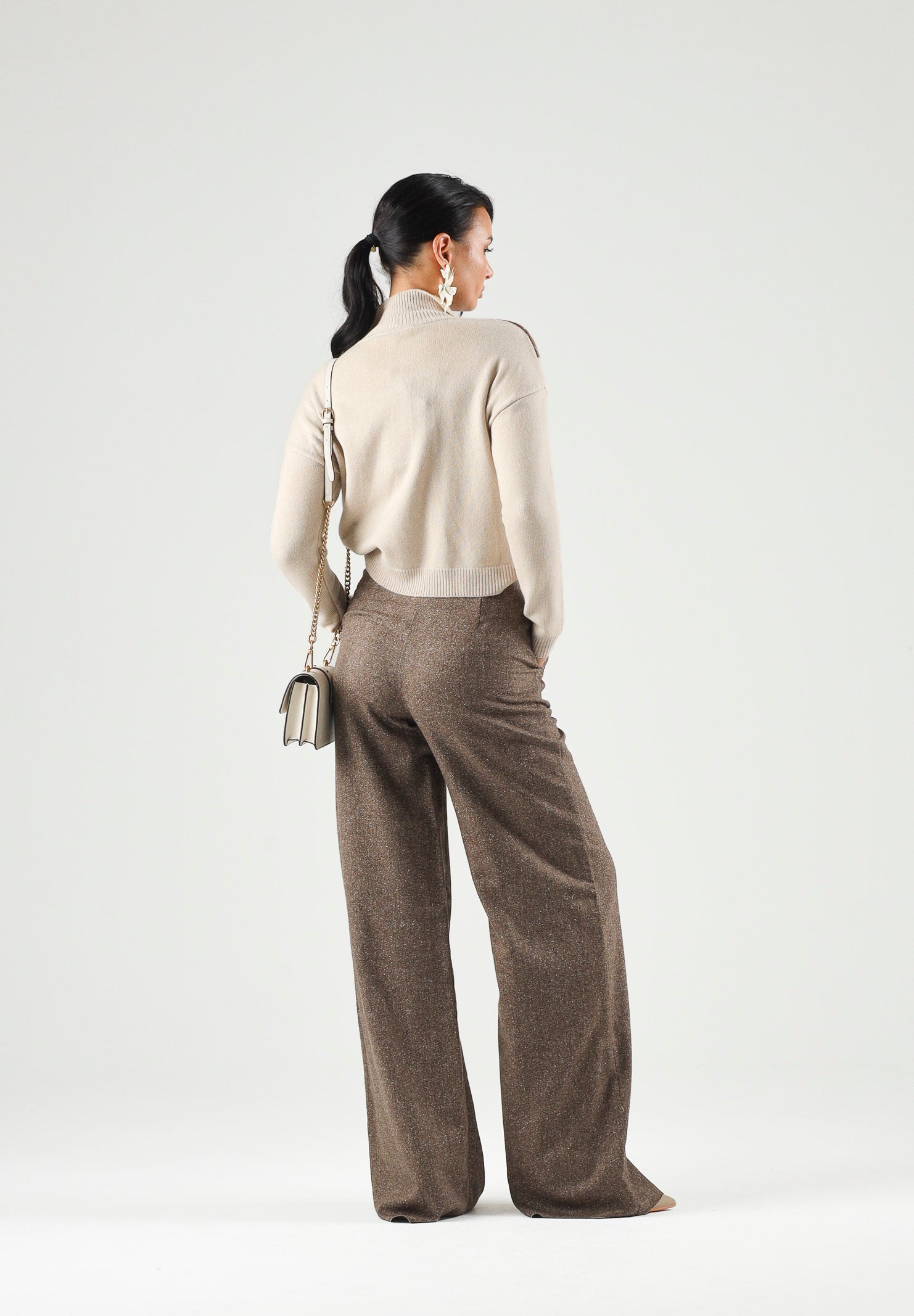MAX MARA Cardigan MSTPACCHE Ecru, beige e marrone, donna. 2626346052600 001 MAX MARA