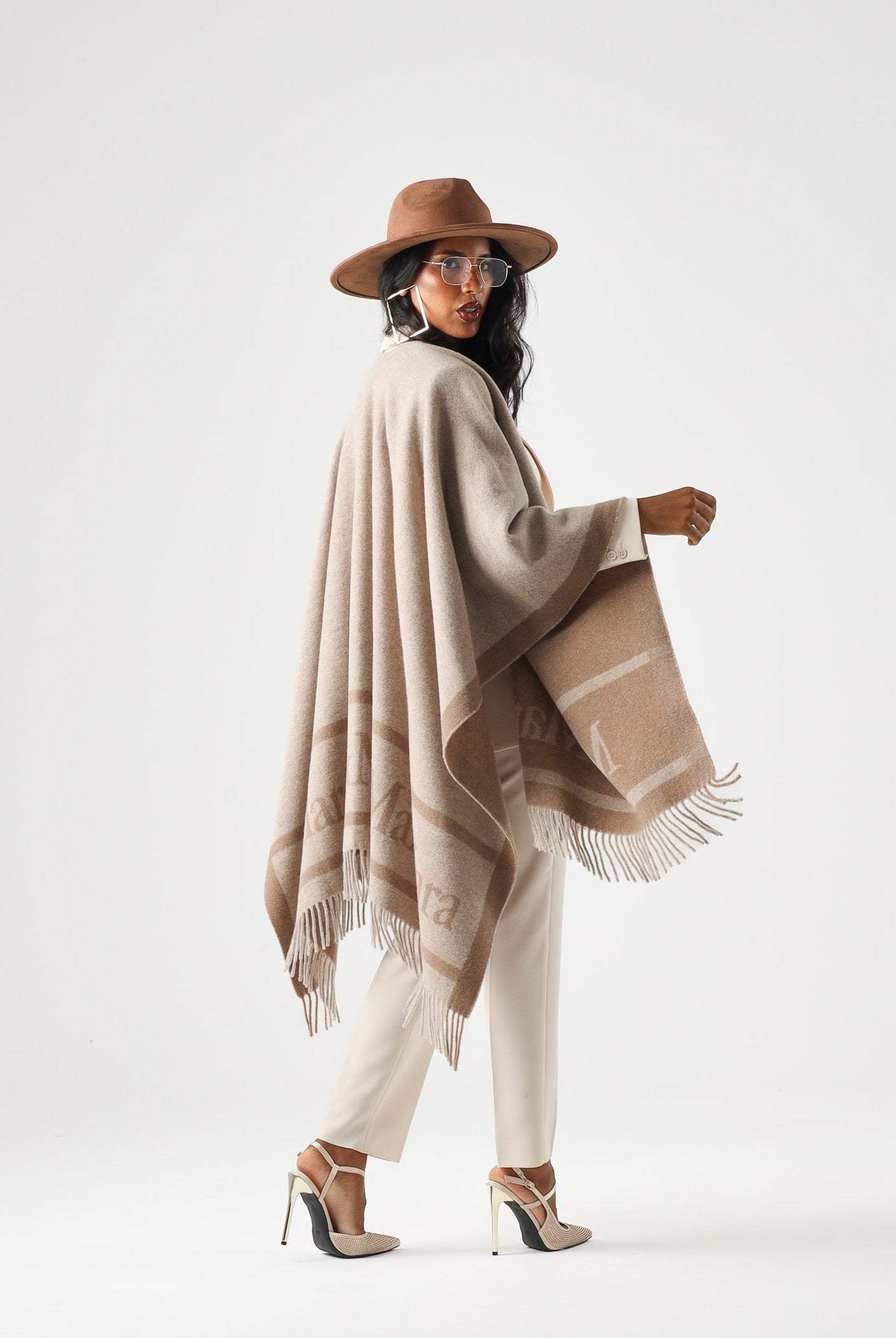 MAX MARA STUDIO Mantella Mst Pirania CASHA beige donna 2626546021600 001 MAX MARA
