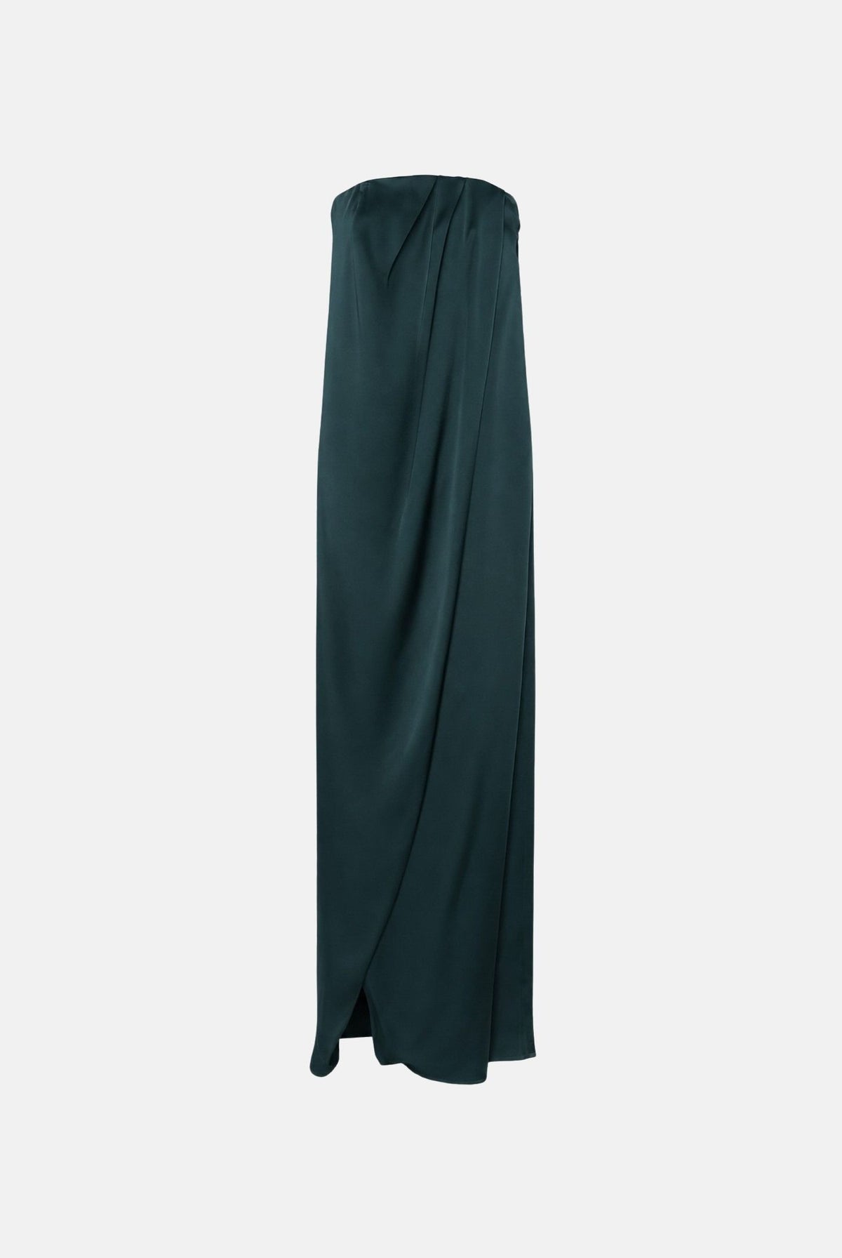 MAX MARA STUDIO Abito lungo MSEFUMI verde scuro per donna con linea fluida e drappeggio elegante. 2626226034600 063 MAX MARA STUDIO