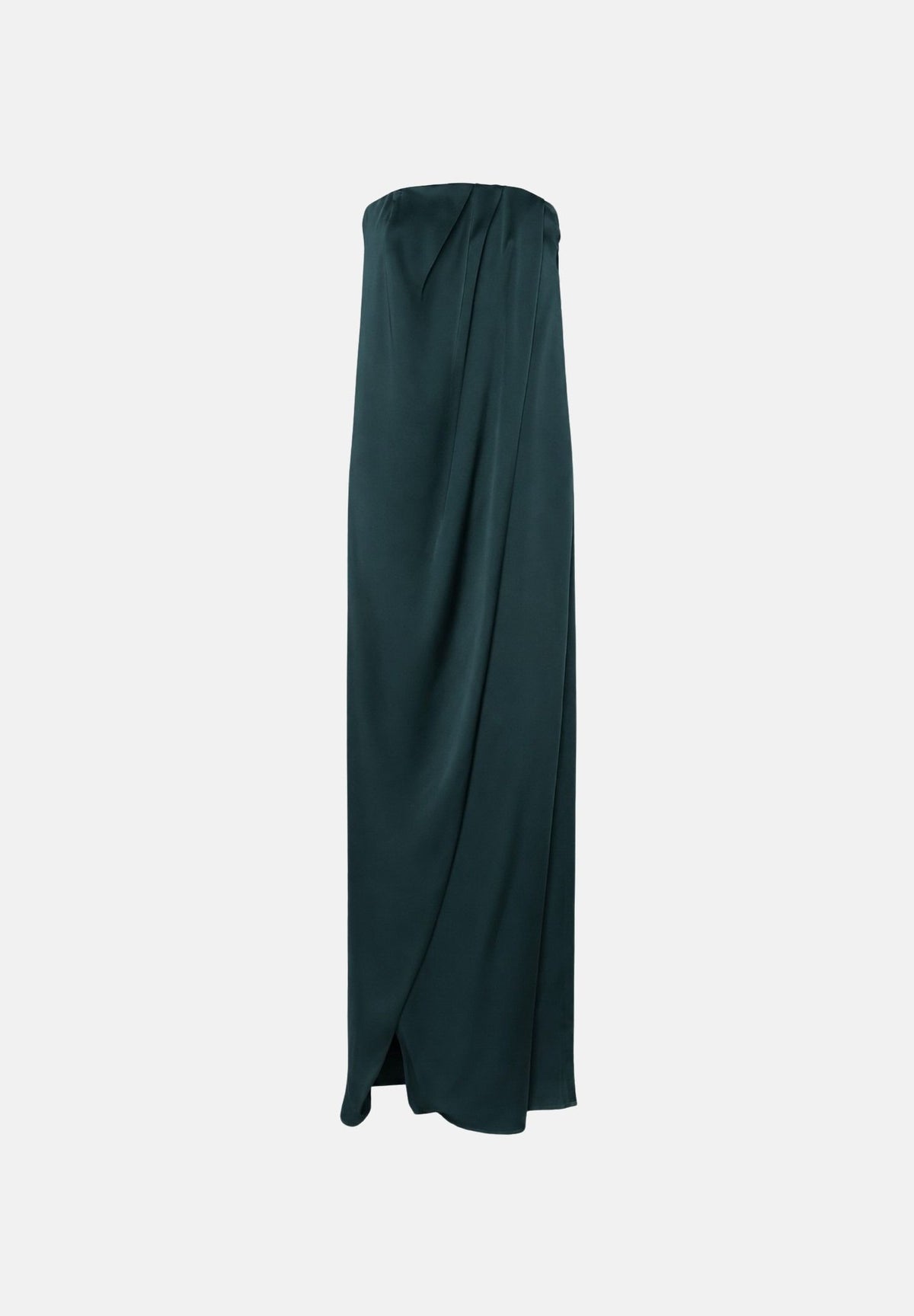 MAX MARA STUDIO Abito lungo MSEFUMI verde scuro per donna con linea fluida e drappeggio elegante. 2626226034600 063 MAX MARA STUDIO