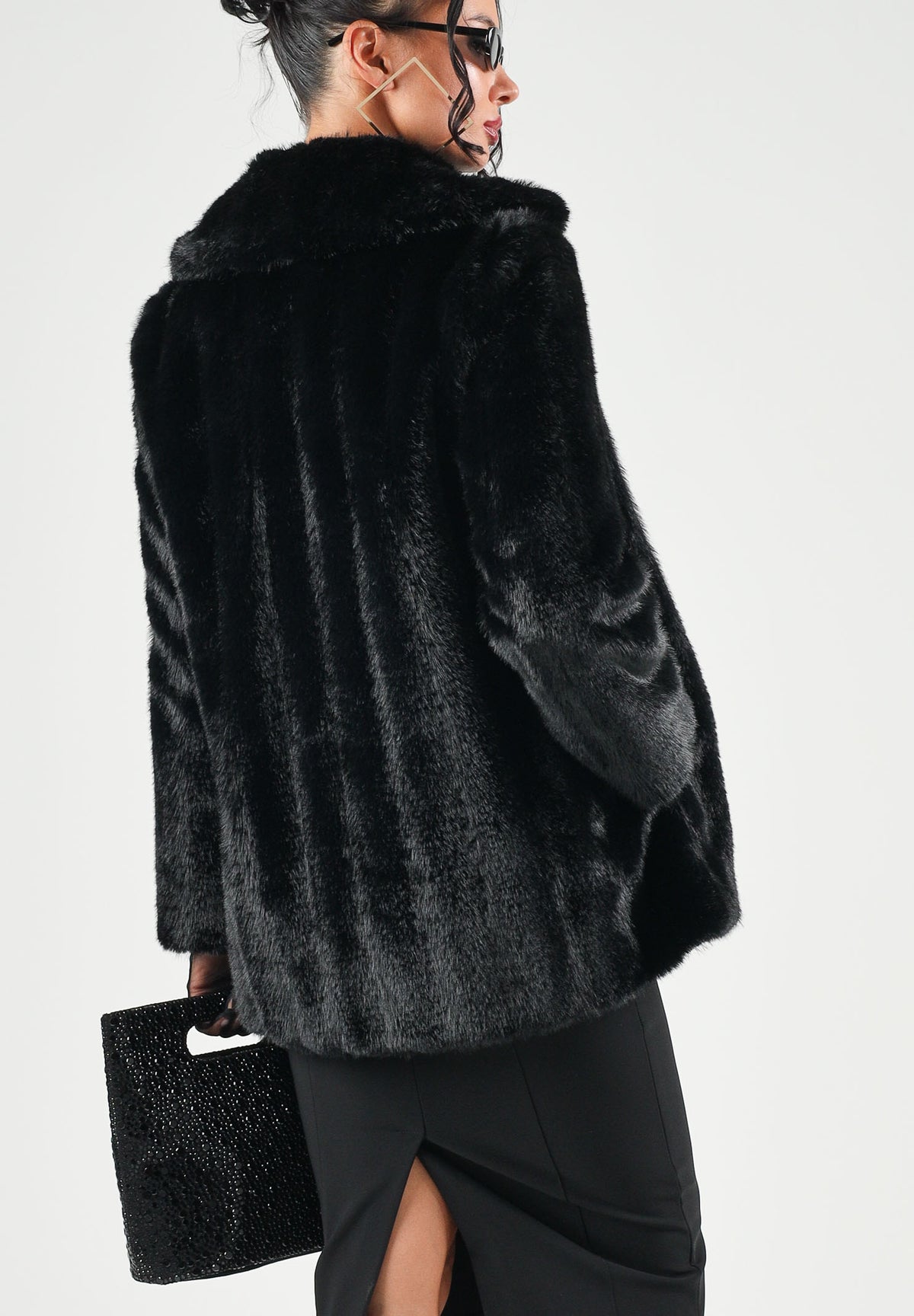 MAX MARA Pelliccia SHORTY nero intenso da donna a pelo corto 2626456022600 002 MAX MARA STUDIO