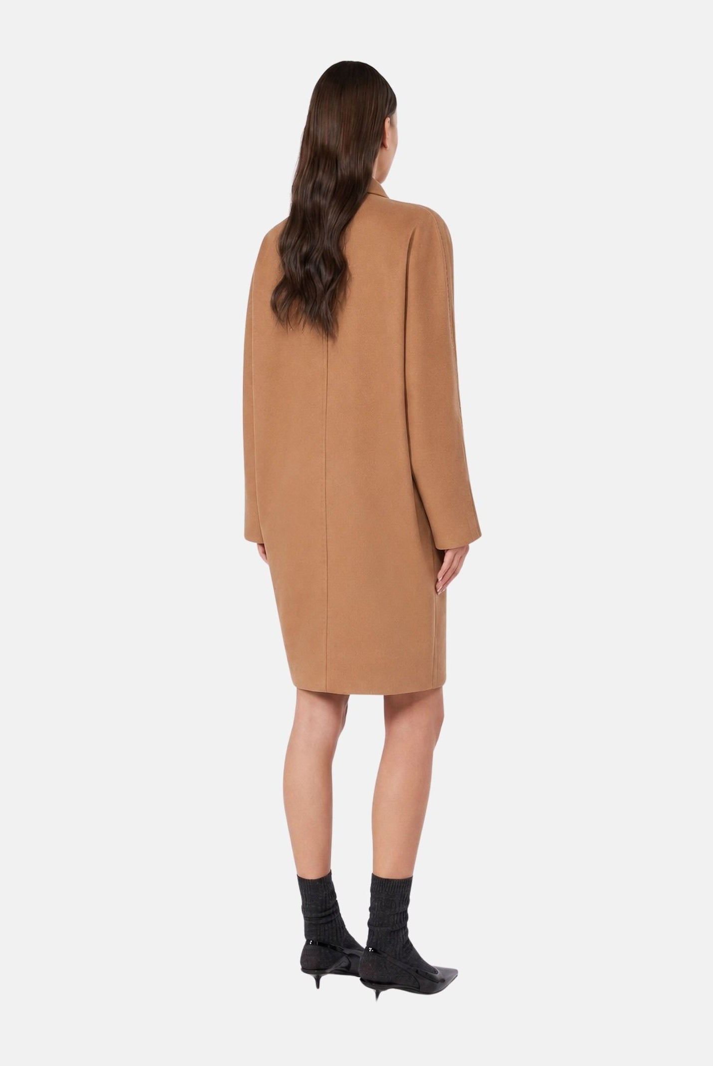 MAX MARA Cappotto doppiopetto CAMEL MSTMASTRO DOUBLE-BREASTED MIDI COAT, colore brand Cammello, da donna. 2626016071600 006 MAX MARA
